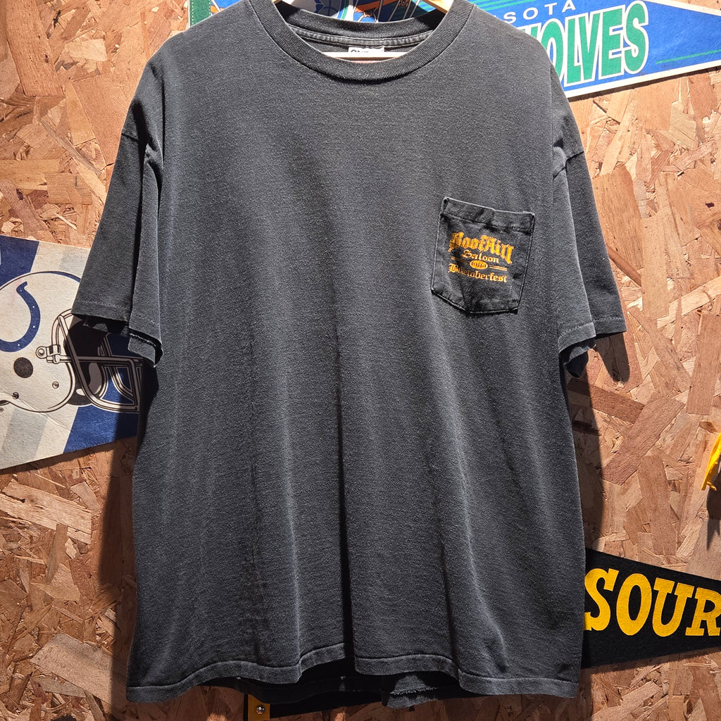 VTG 1994 BootHill Saloon Biketoberfest Black T-Shirt: 2XL