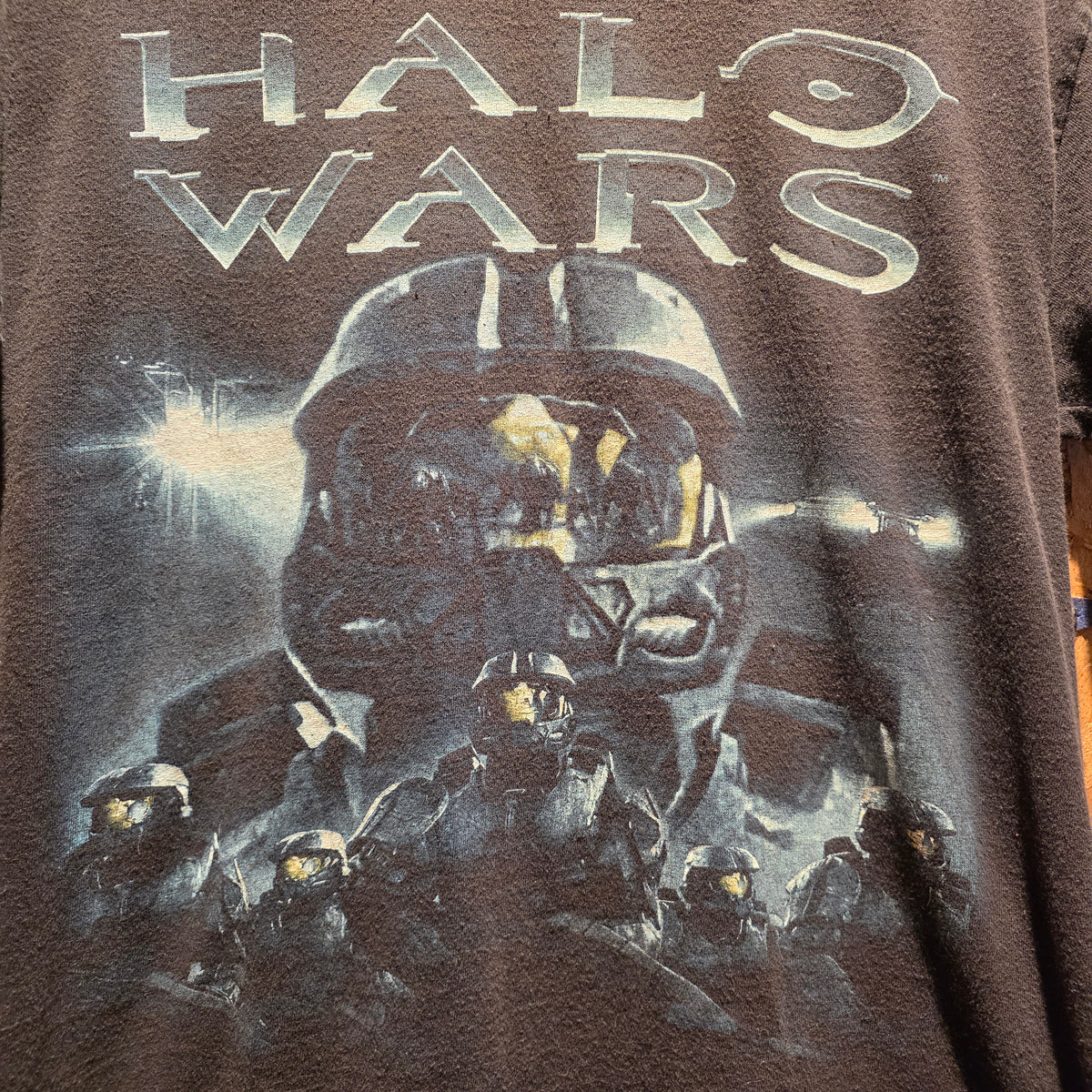 2009 Halo Wars Big Graphic Master Cheif Black T-Shirt: Medium