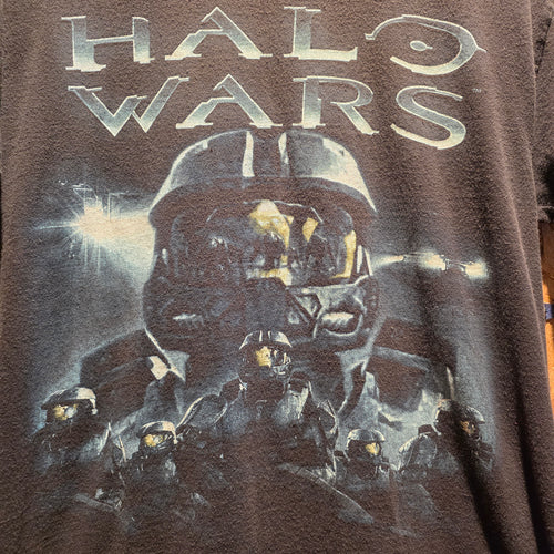 2009 Halo Wars Big Graphic Master Cheif Black T-Shirt: Medium