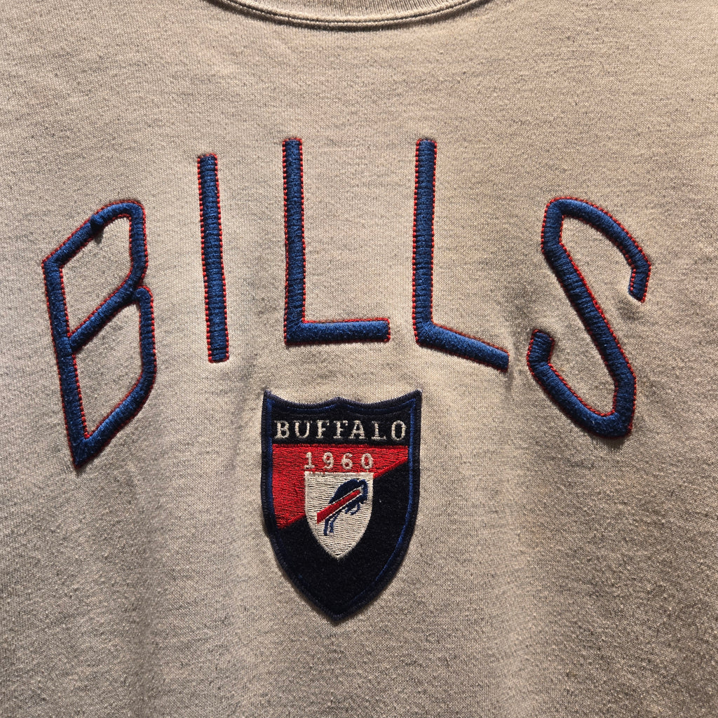 VTG Nutmeg Buffalo Bills NFL Gray Sweatshirt: Large