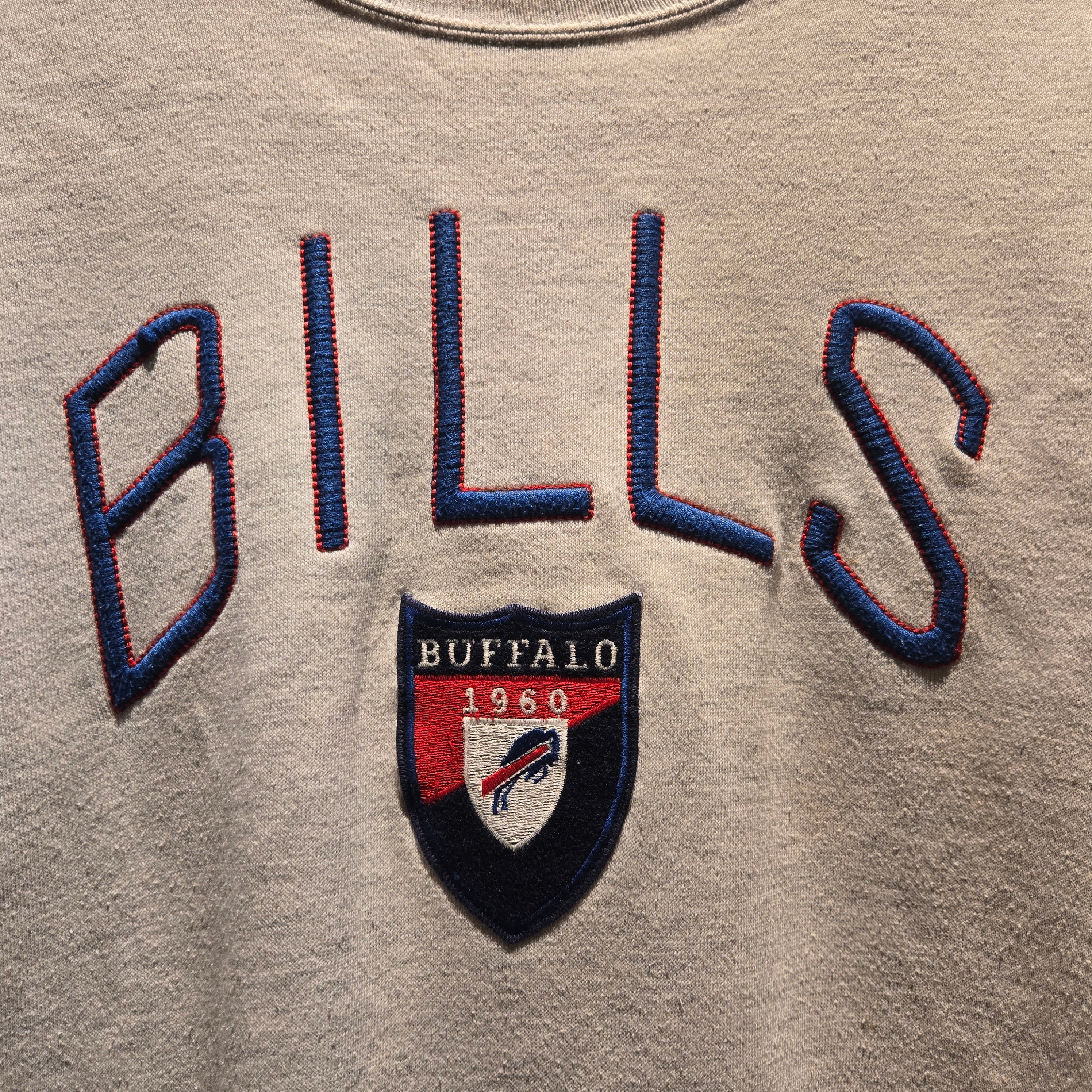 VTG Nutmeg Buffalo Bills NFL Gray Sweatshirt: Large
