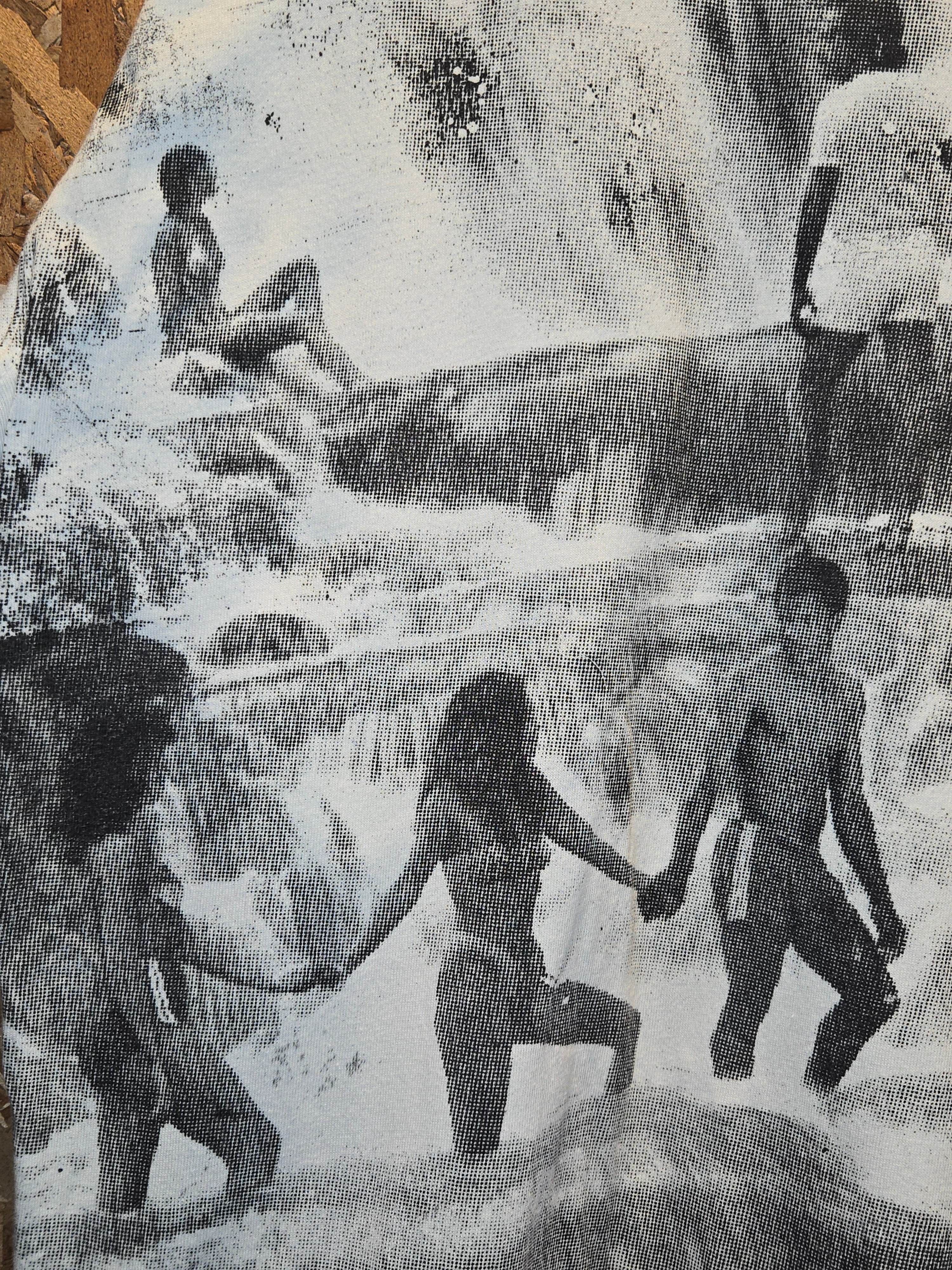 VTG Jamaica All Over Print Waterfall T-Shirt :XL