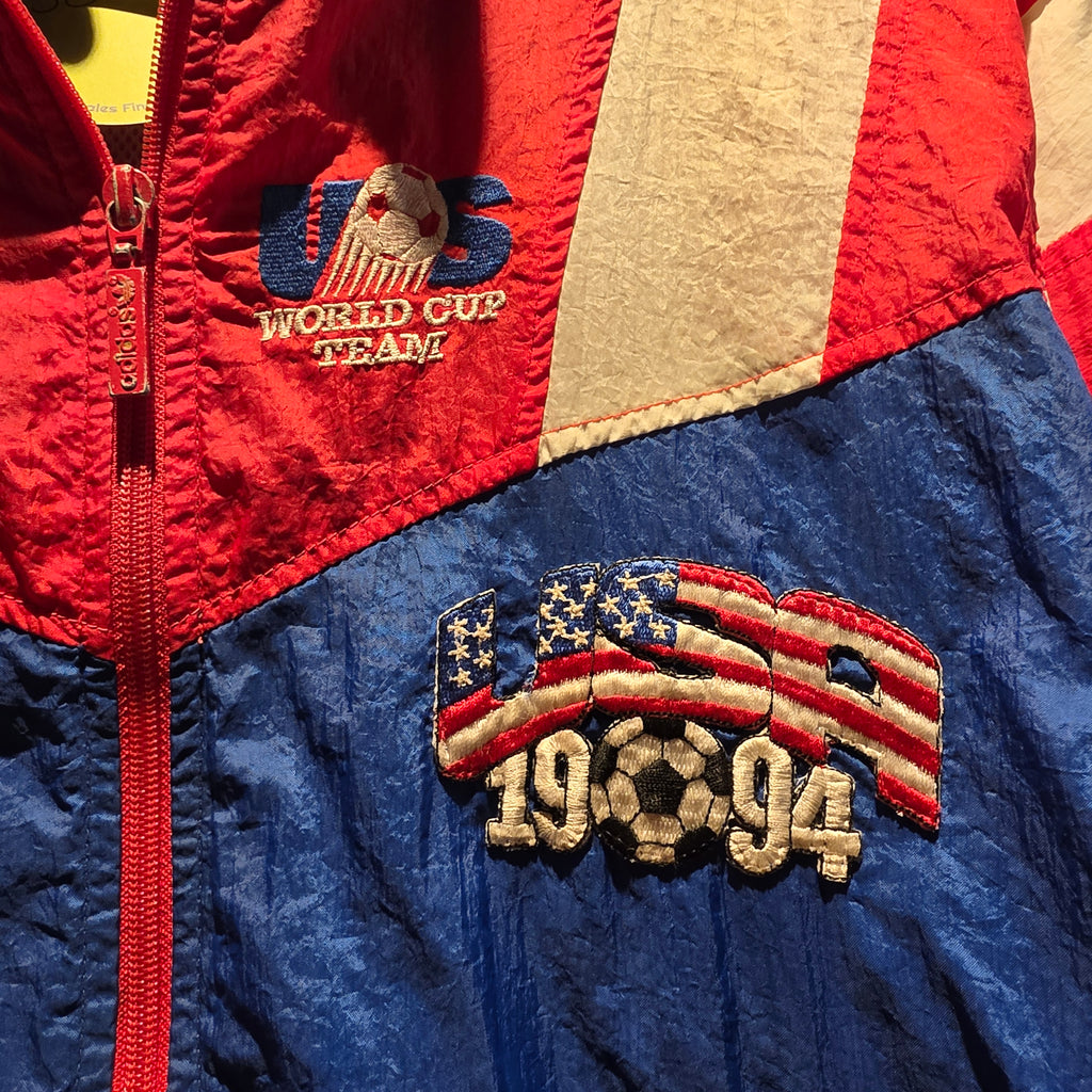 VTG 1994 Adidas USA Olympic Team Windbreaker Jacket: Large