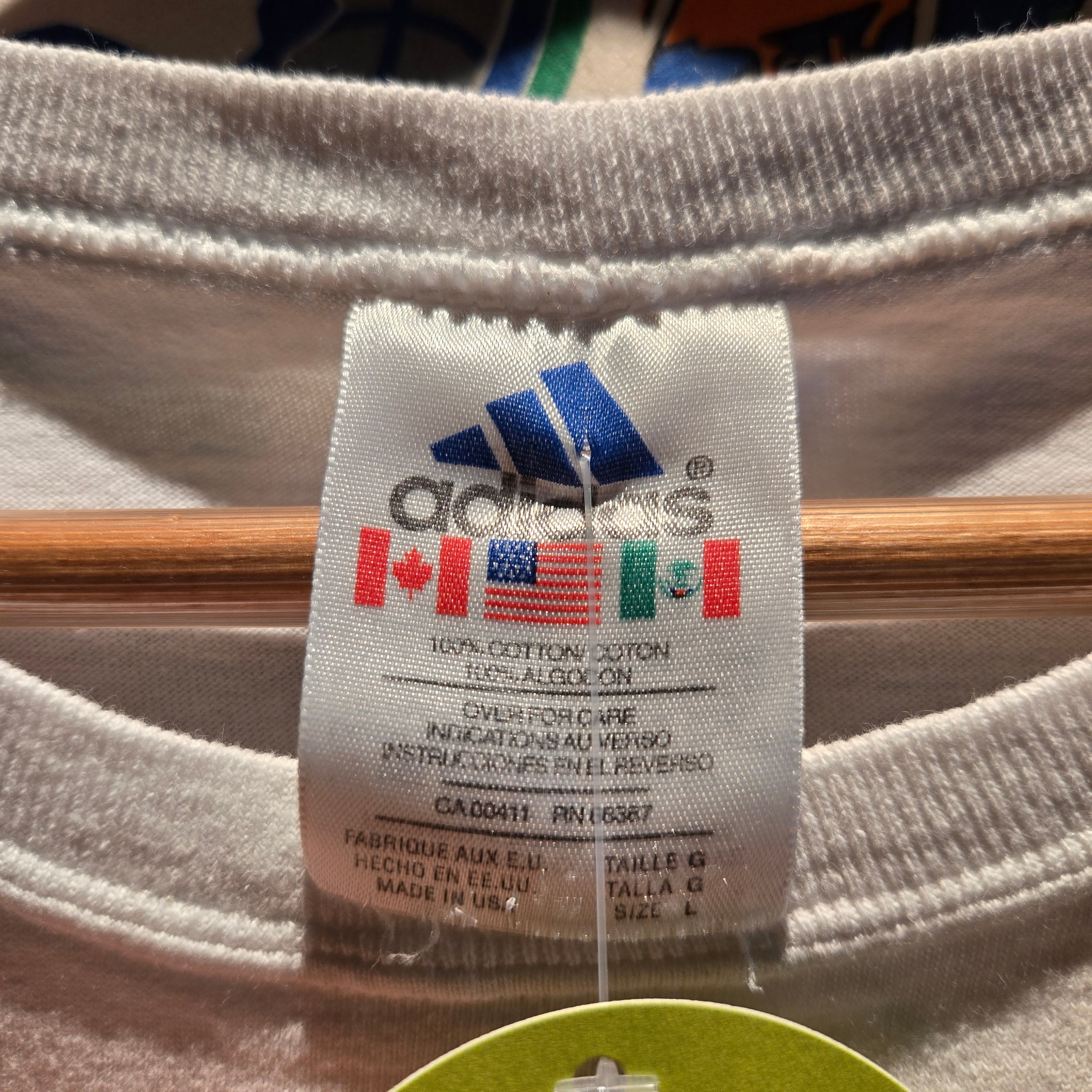 VTG Adidas Made In USA Graphic T-Shirt: Large