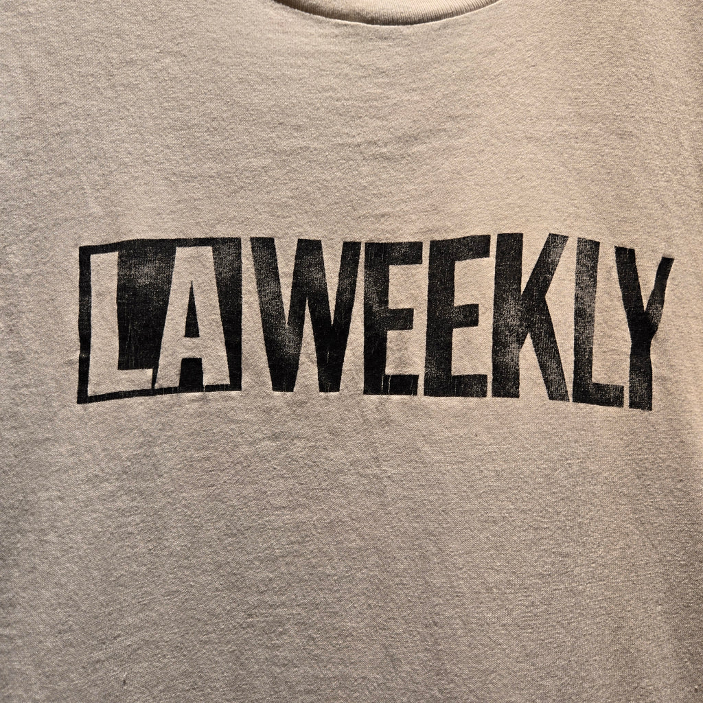 VTG LA Weekly White Single Stitch T-Shirt: XL