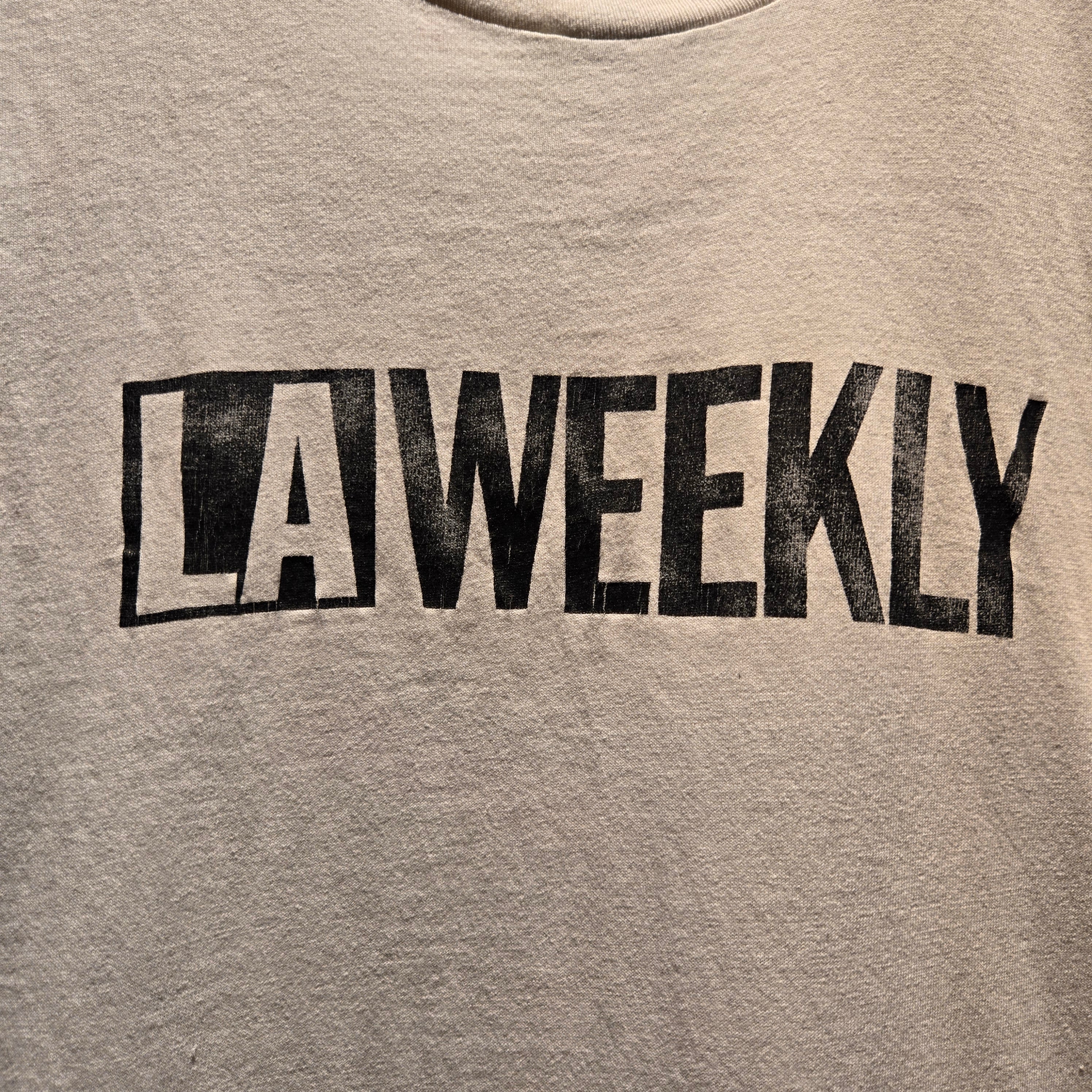 VTG LA Weekly White Single Stitch T-Shirt: XL