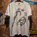 VTG Synchronized Swimmers Paint Splatter AOP USA Single Stitch T-Shirt: XL