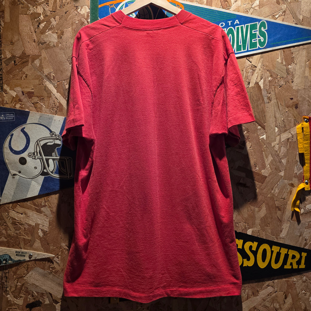VTG 90's Indiana University Hoosiers First Class Americas Finest Red T-Shirt: XL