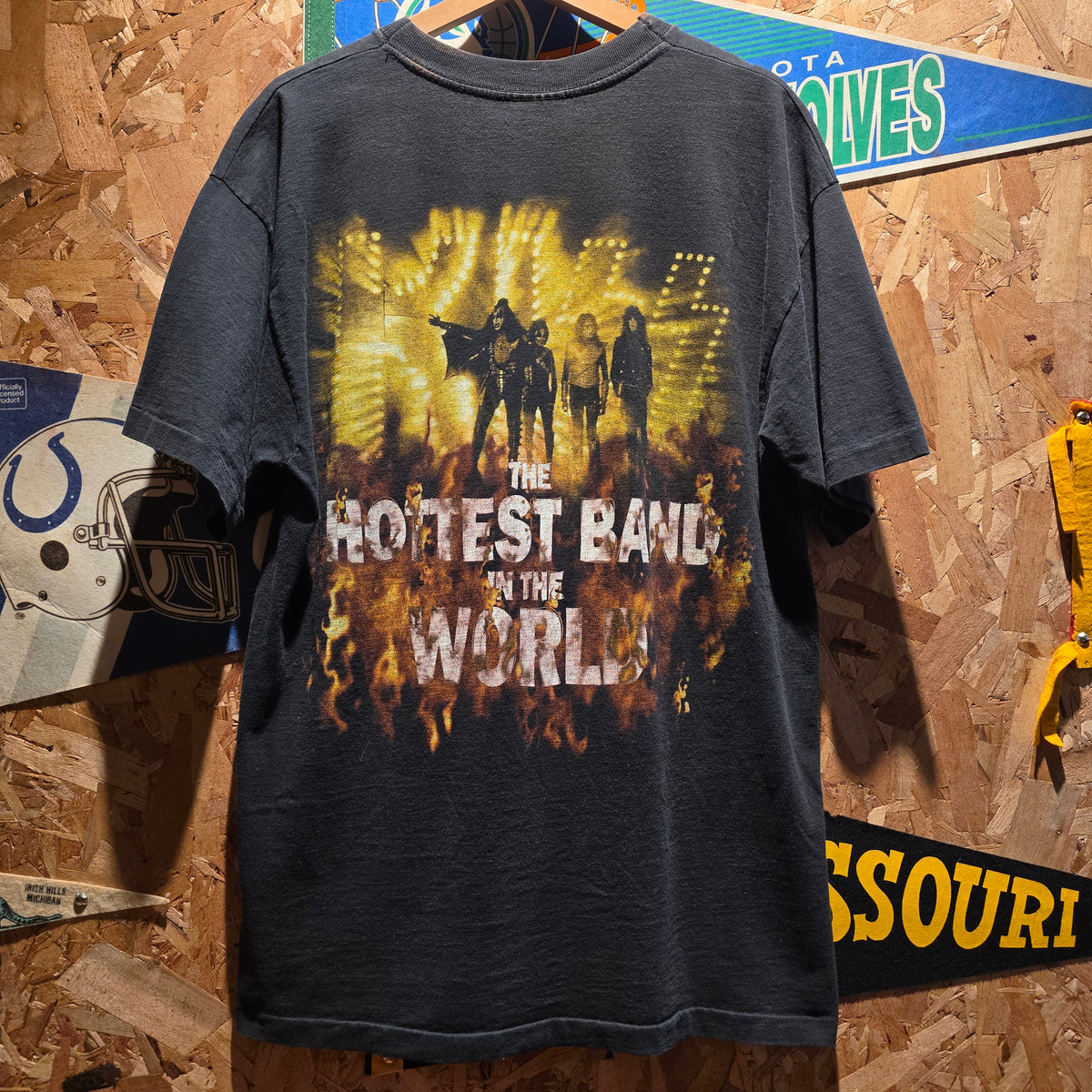 VTG 90's Kiss Alive/Worldwide Hottest Band In The World Black Tour T-Shirt: XL
