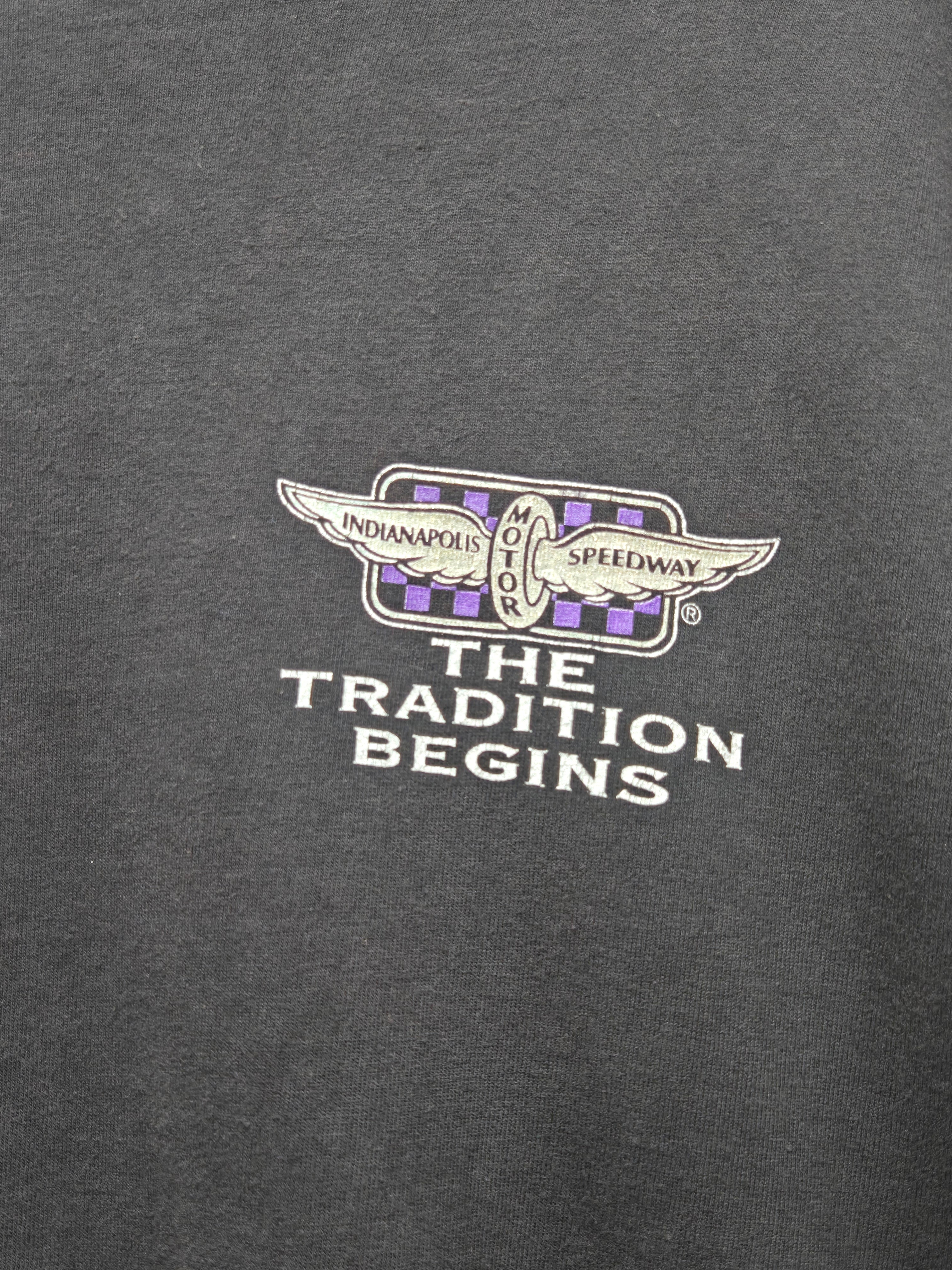 VTG 1994 Brickyard 400 Black T-shirt "The Tradition Begins" XL