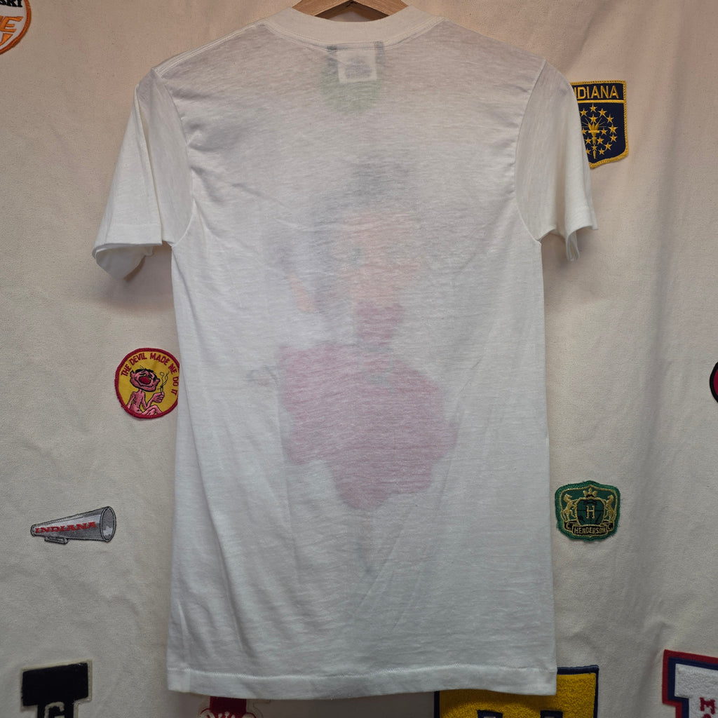 VTG 1985 Betty Boop White Graphic T-Shirt: Small