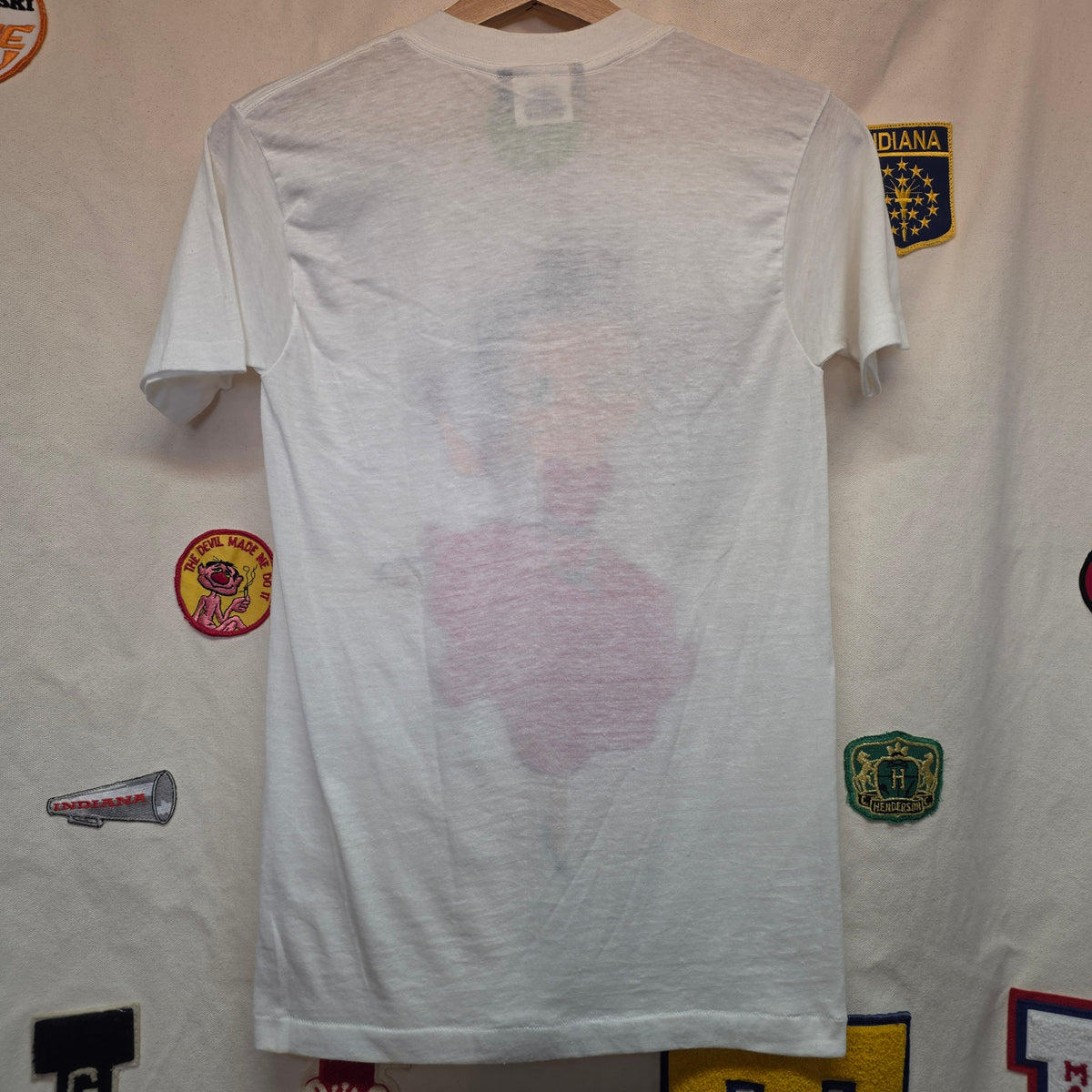 VTG 1985 Betty Boop White Graphic T-Shirt: Small