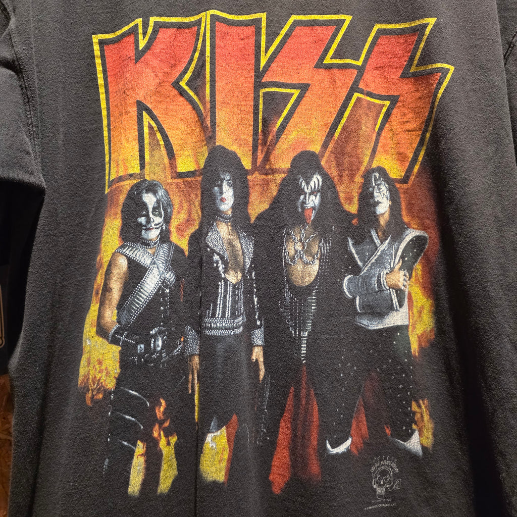 VTG 96,97 Kiss Alive Worldwide TourT-Shirt Black: XL