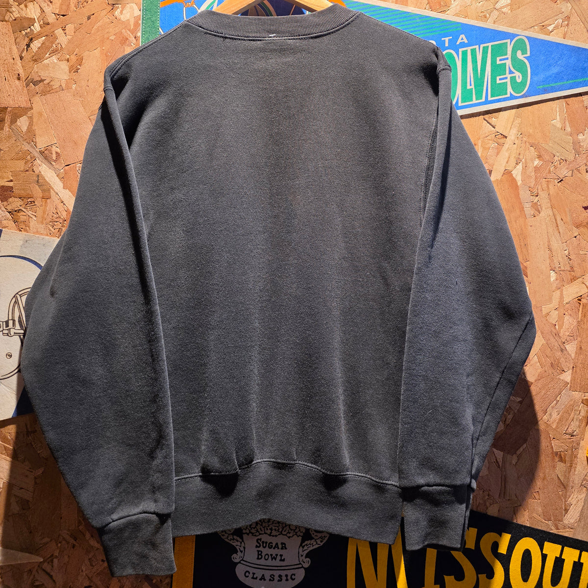 VTG 90's Purdue University Boilermakers Black Sweatshirt: Small