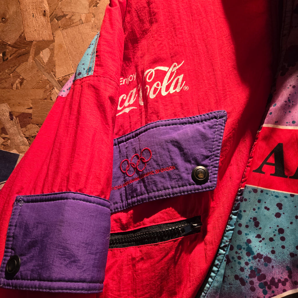 VTG Coca Cola Albertville 1992 Olympics Jacket Ski Winter Retro 90s: Large