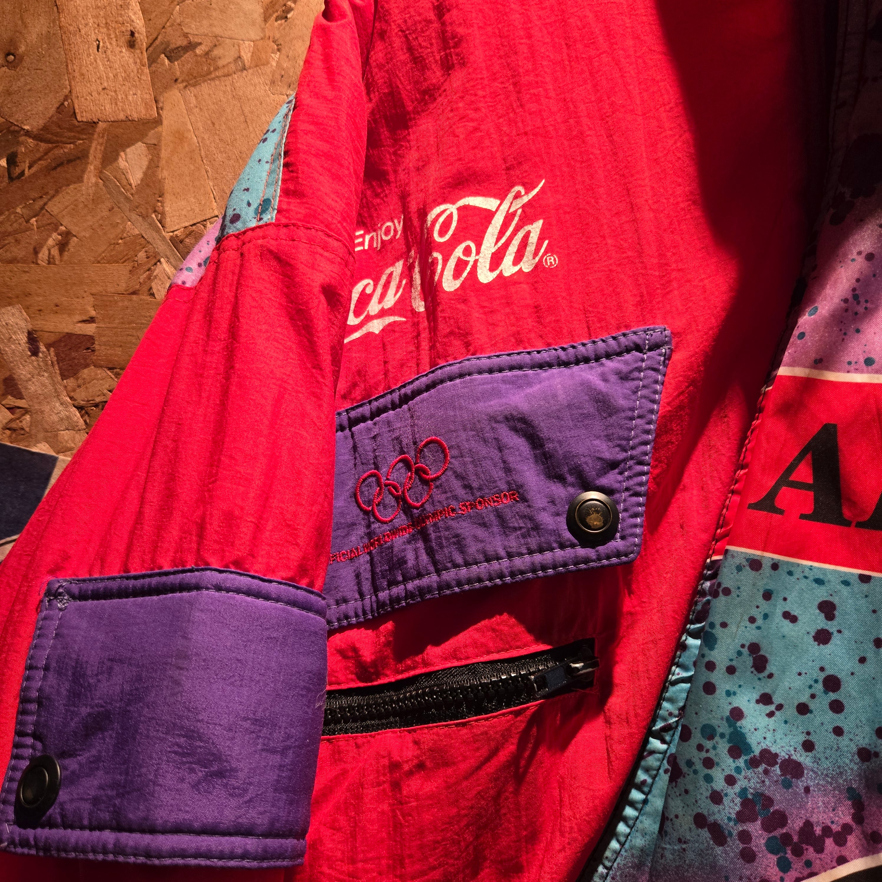 VTG Coca Cola Albertville 1992 Olympics Jacket Ski Winter Retro 90s: Large