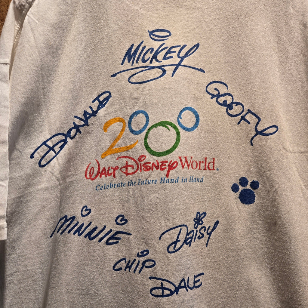 VTG 2000 Y2K Disney Mickey Mouse Minnie Mouse Doubl3 Sided T-Shirt: XL