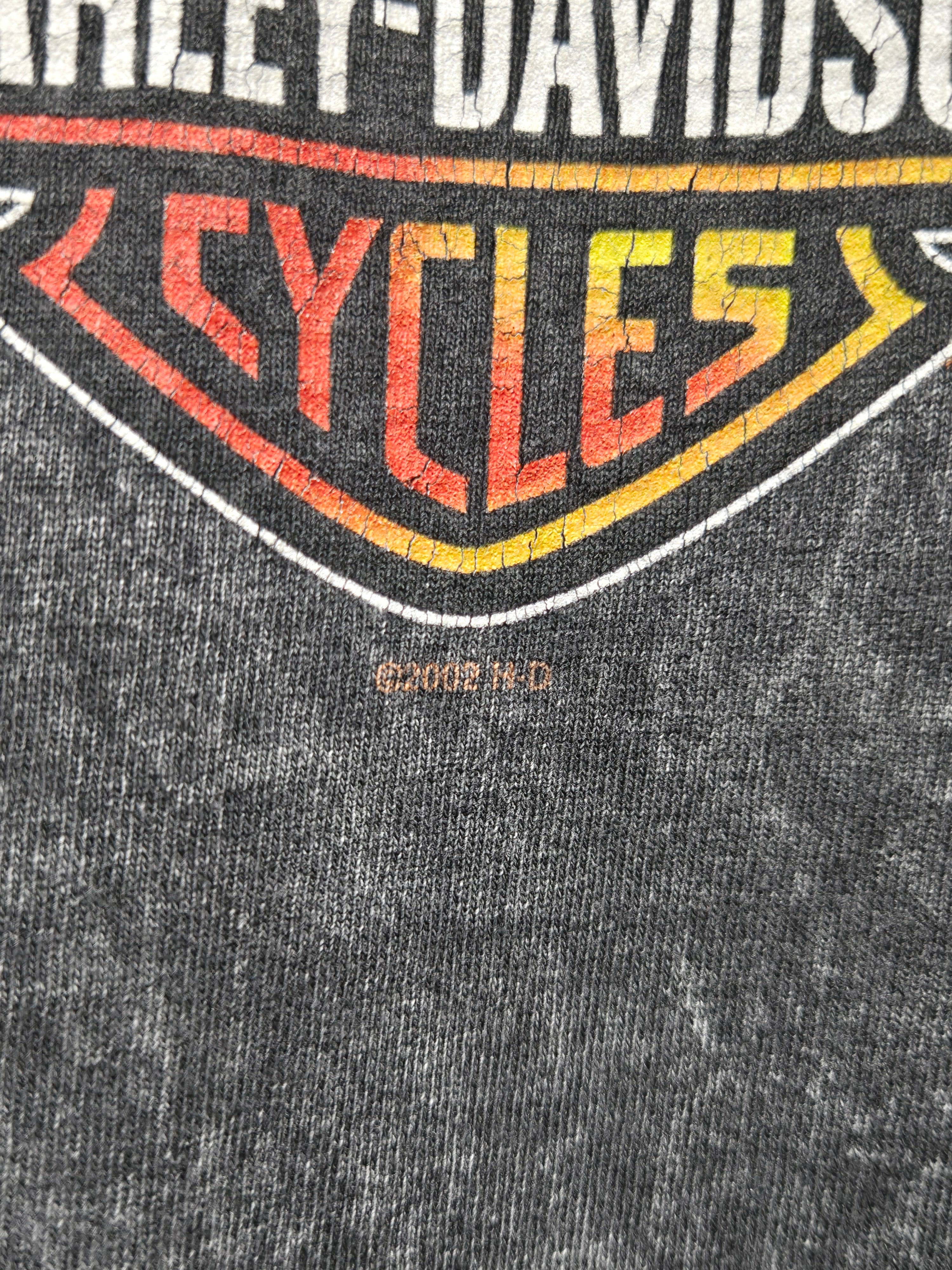 VTG 2002 Harley Davidson Eagle T-Shirt Laid Laws California: 3XL