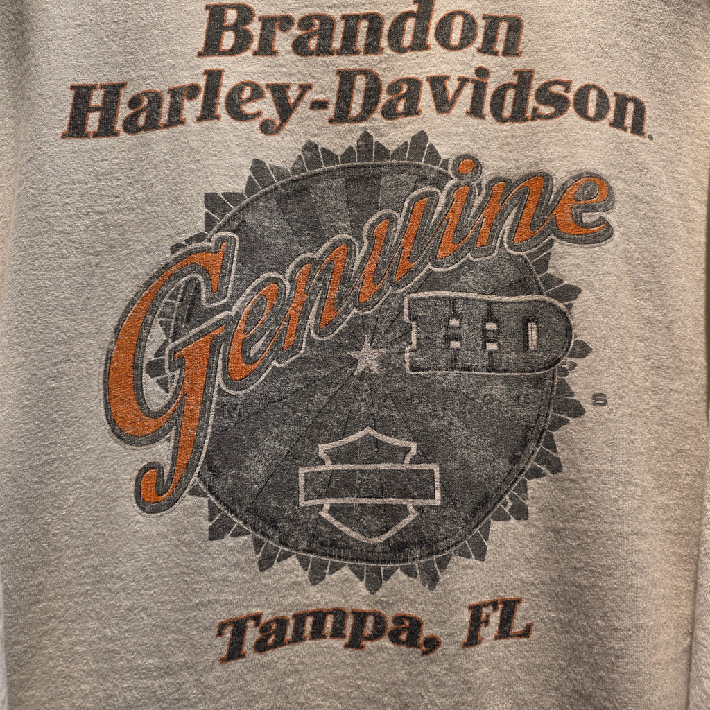 2013 Harley Davidson Long Sleeve Graphic White T-Shirt: XXL