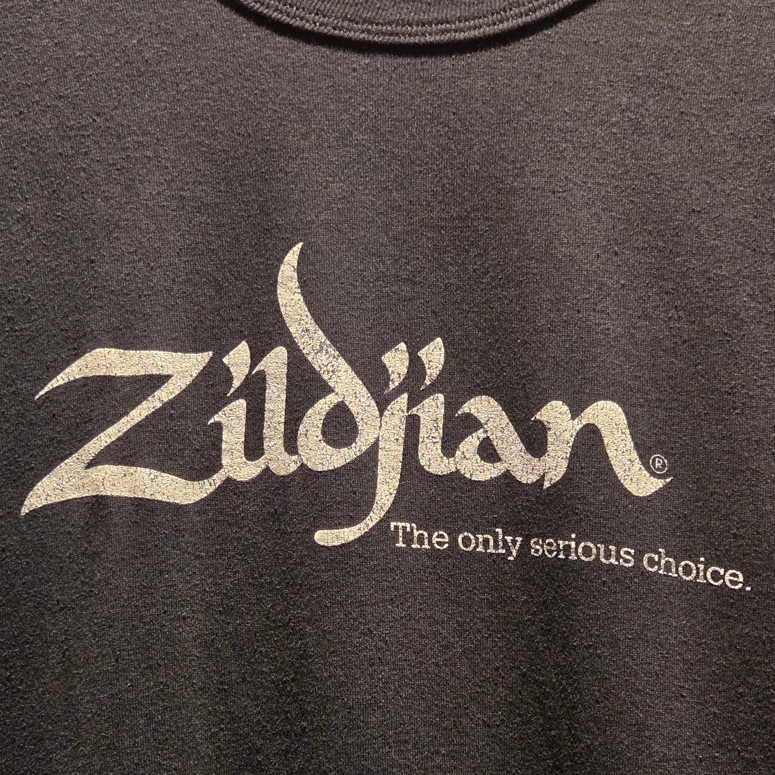 VTG Zidjian Single Stitch Black T-Shirt Made In USA: Medium