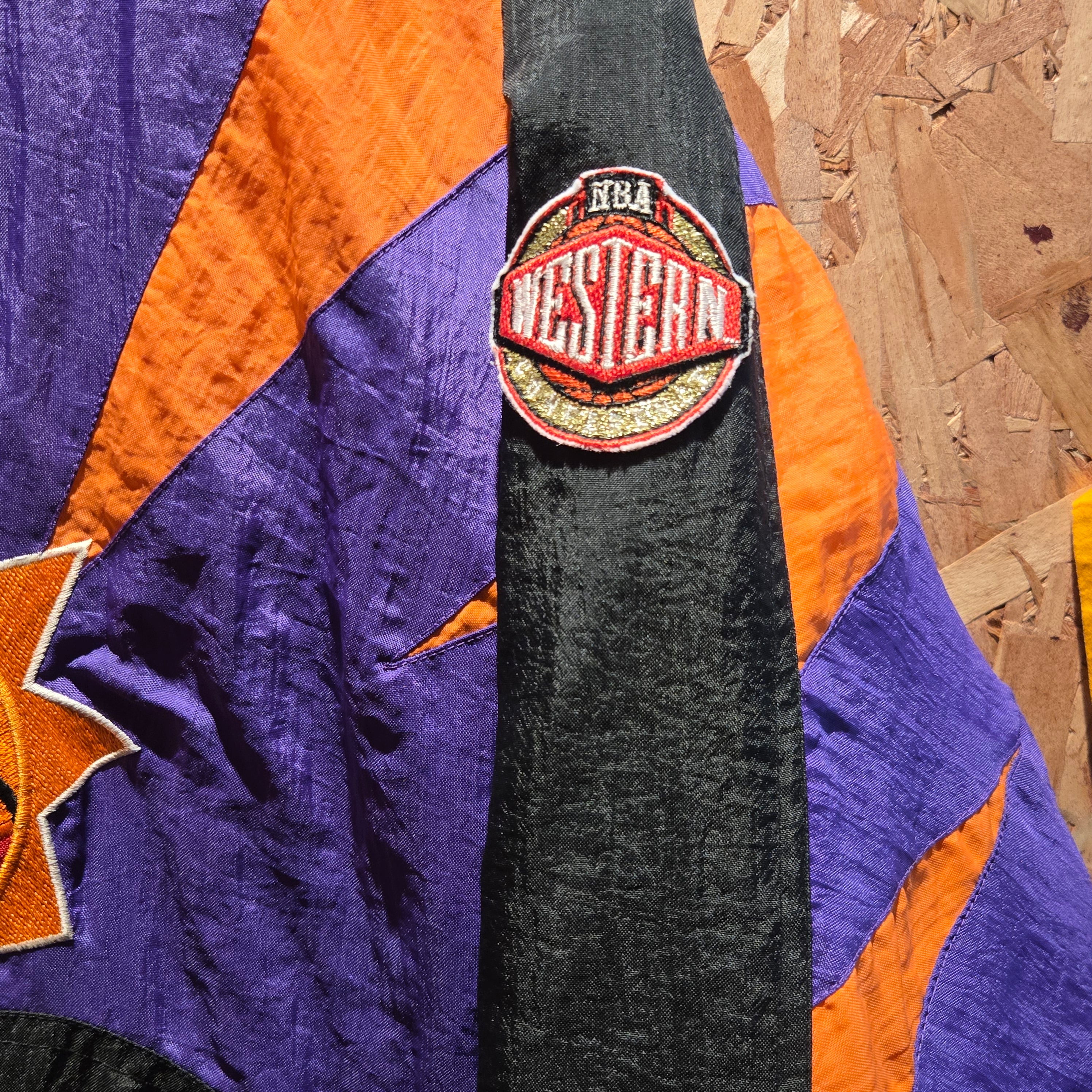 VTG Phoenix Suns Apex Puffer Jacket NBA Full Zip W/ Buttons: XL