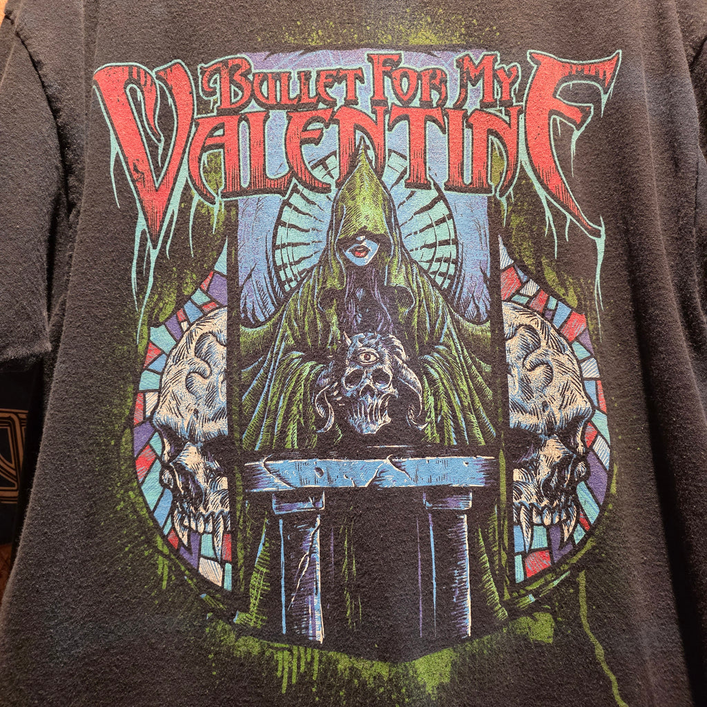 VTG Y2K Bullet For My Valentine Black T-Shirt: XL