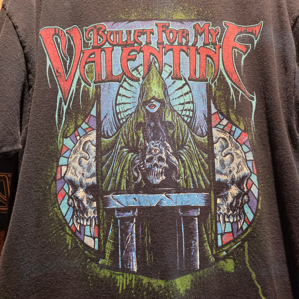 VTG Y2K Bullet For My Valentine Black T-Shirt: XL
