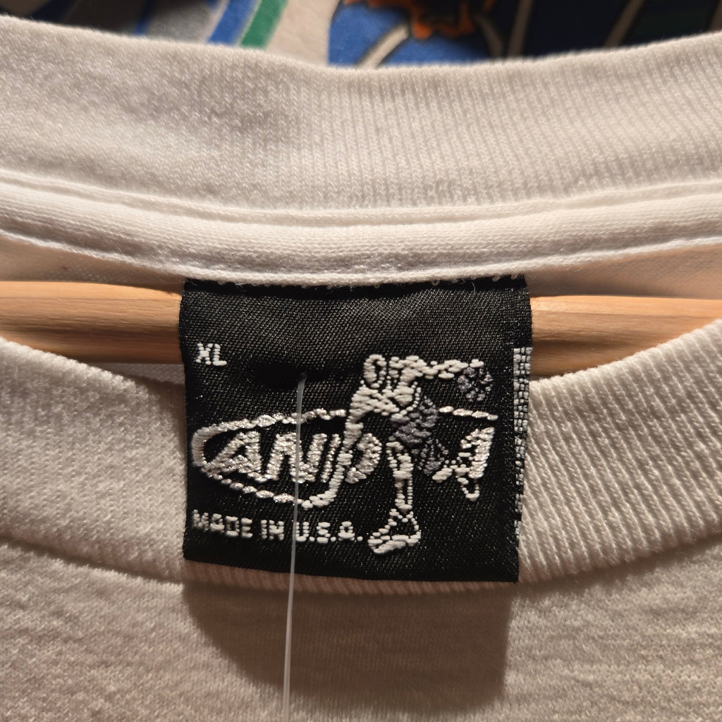 VTG AND 1 Made In USA Graphic White T-Shirt: XL