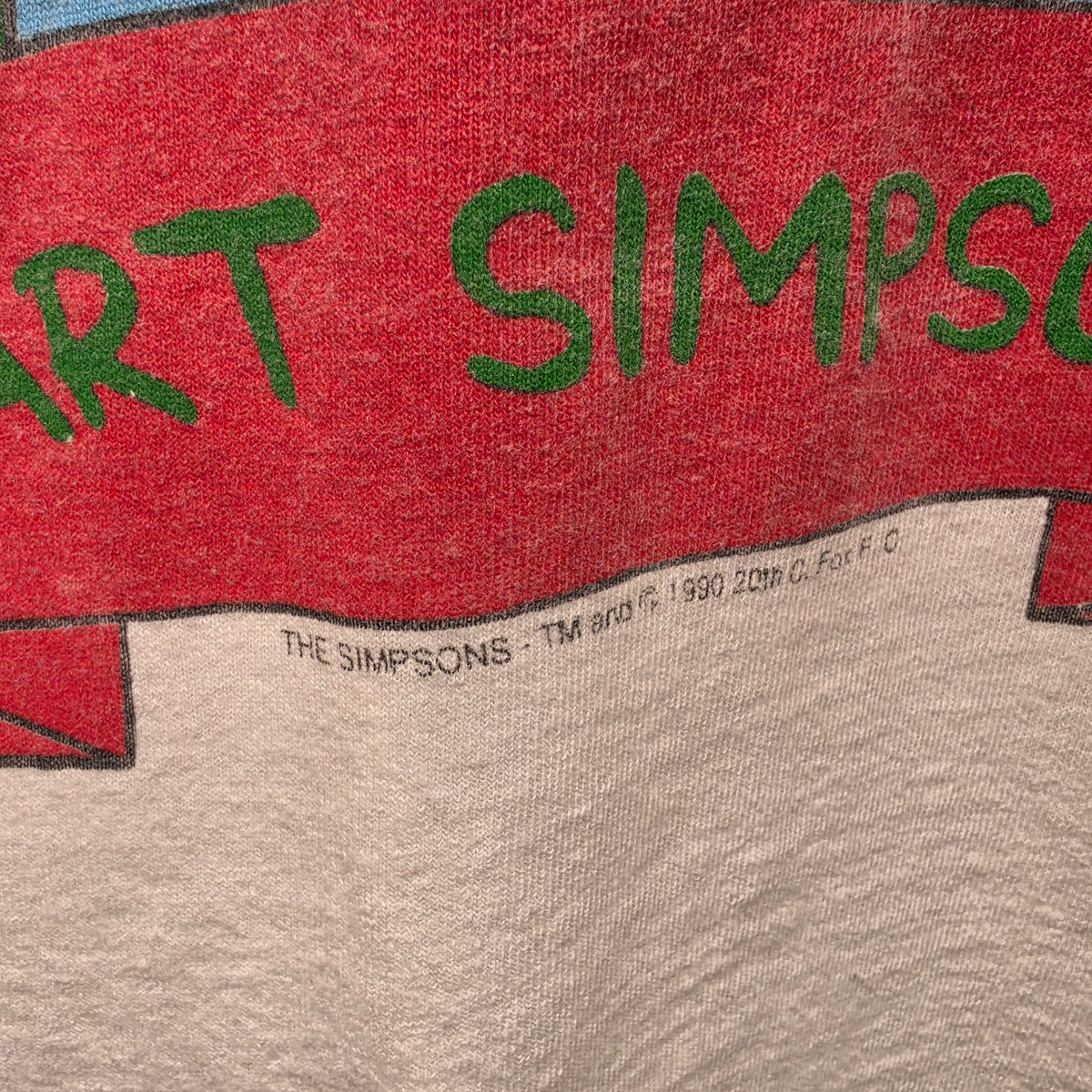 VTG Bart Simpson " Peace On Earth Man" Christmas Graphic T-Shirt: XL