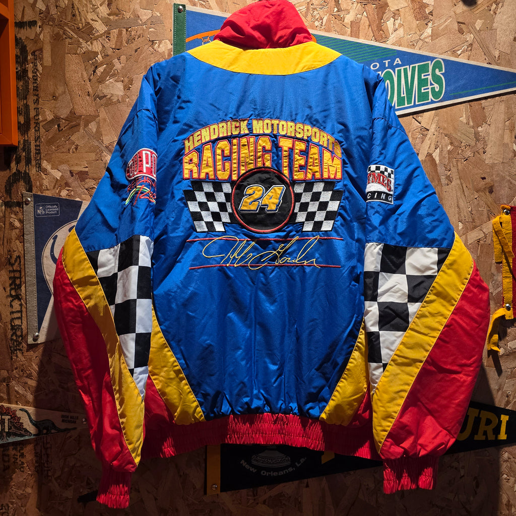 VTG Jeff Gordon Nascar Racing Team Nutmeg Full Zip Jacket Mens: Large