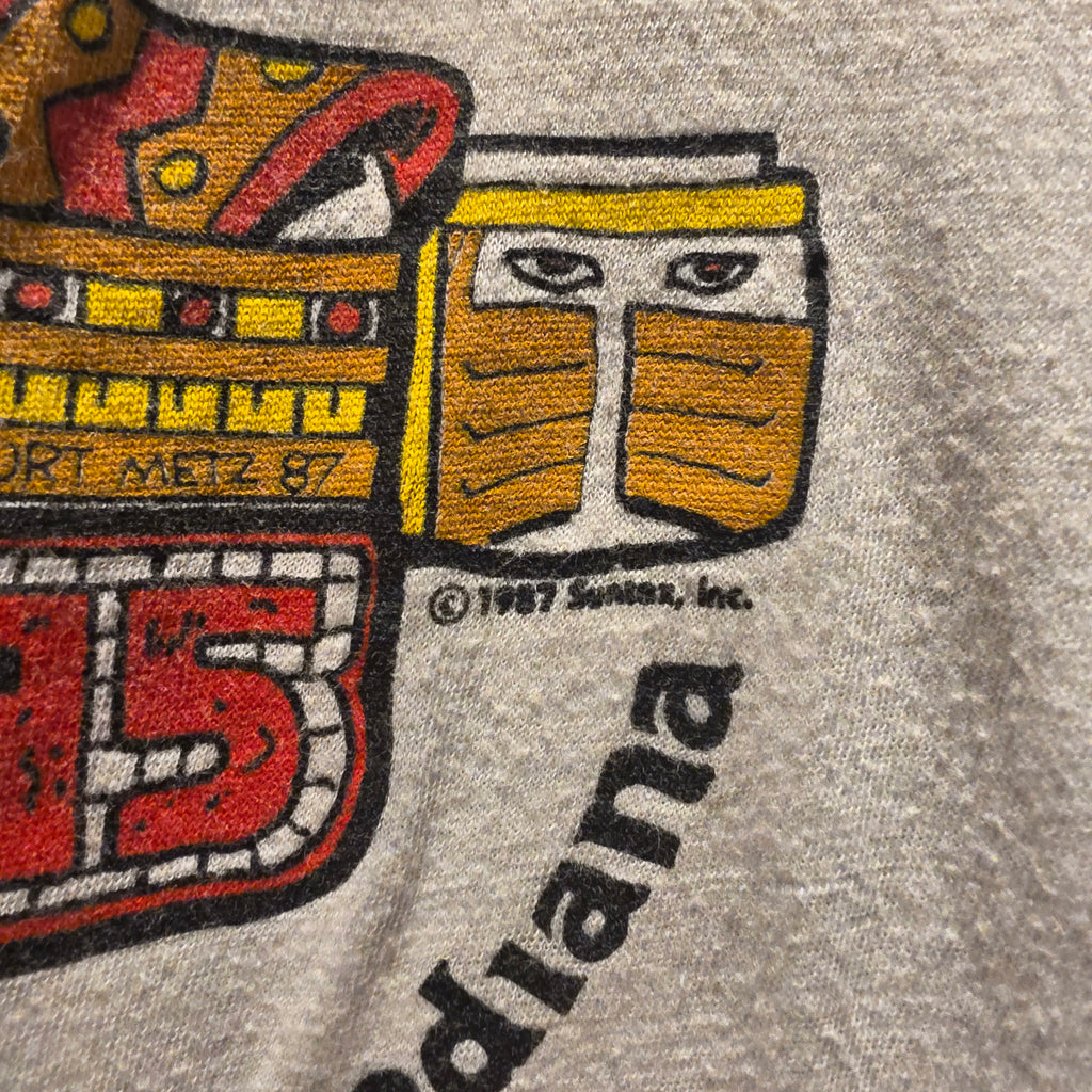 VTG 1987 Roberto Y Tomas Rock'n Roll Indiana White T-Shirt: M/L