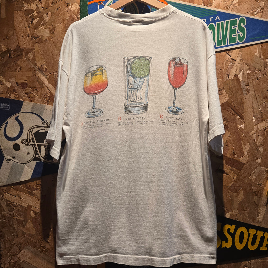 VTG Sanibel Island Mixed Drinks Association Graphic T-Shirt: XL