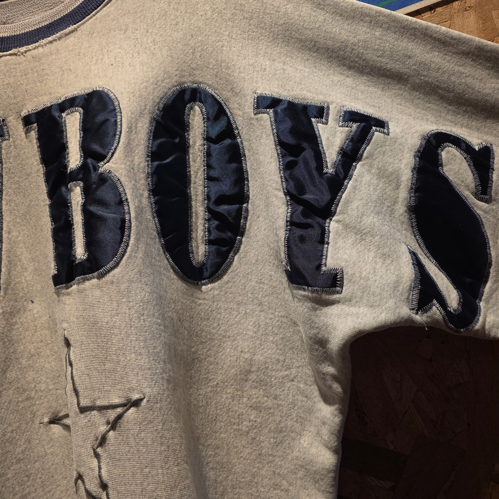 VTG Dallas Cowboys Huge Spellout Sweatshirt Grey Star
