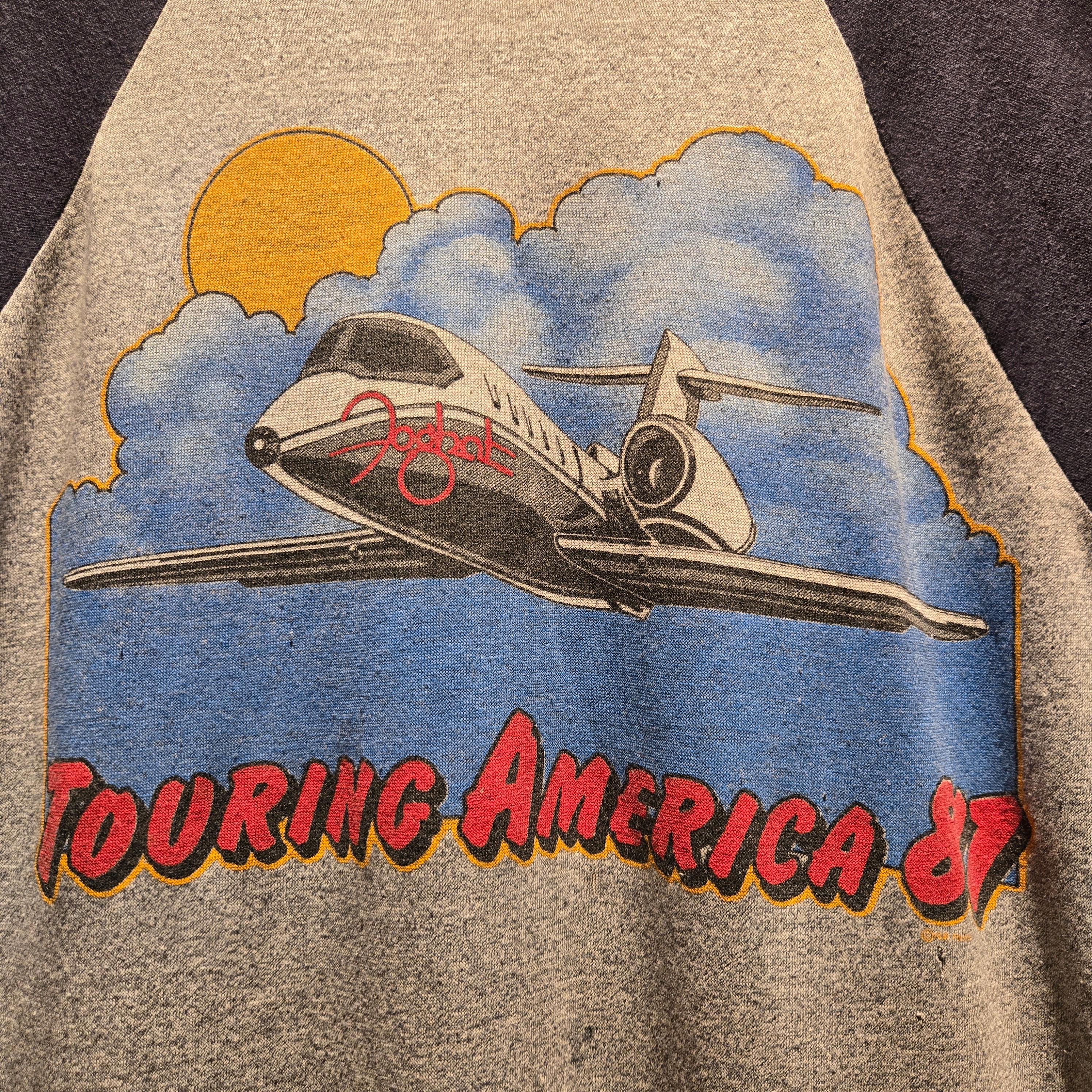 VTG 1981 Foghat Touring America Grey T-shirt: Large