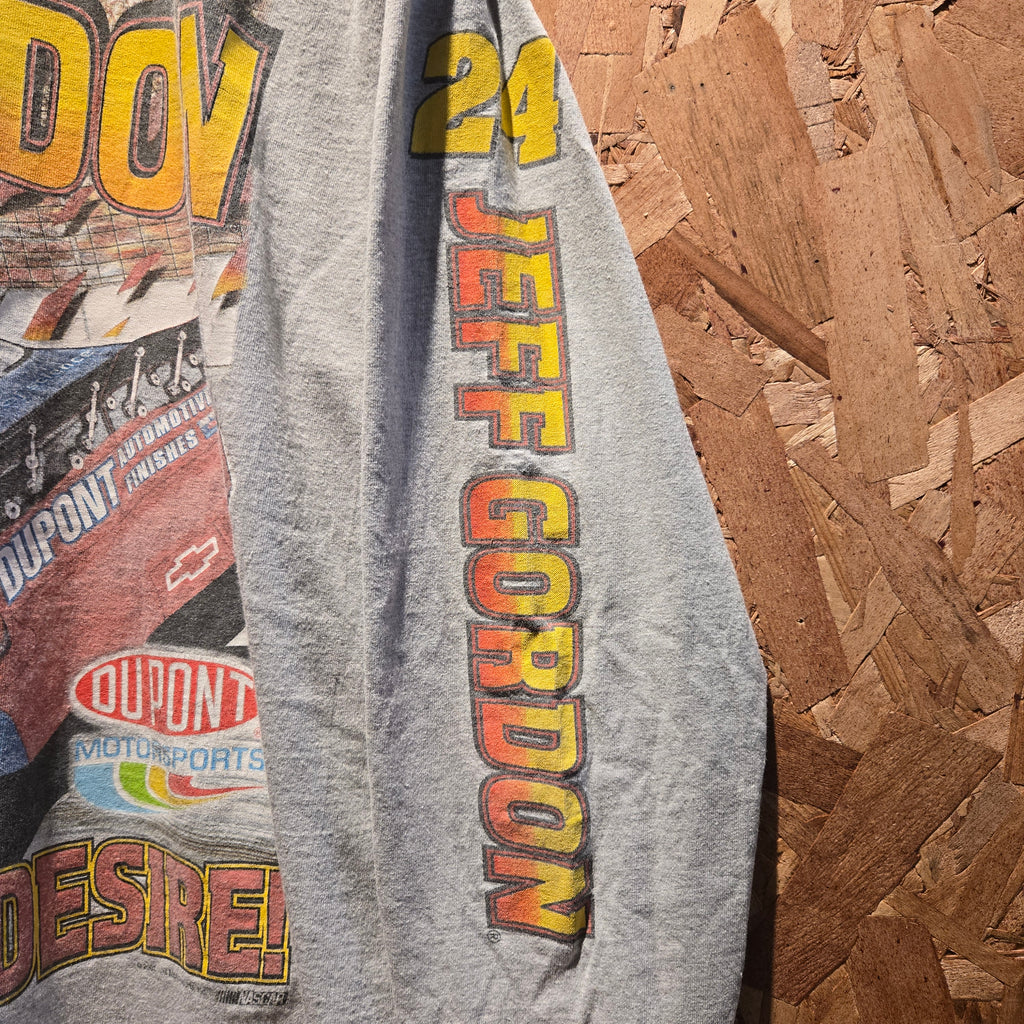 VTG 2001 Jeff Gordon Long Sleeve Graphic Competitors View T-Shirt: XL