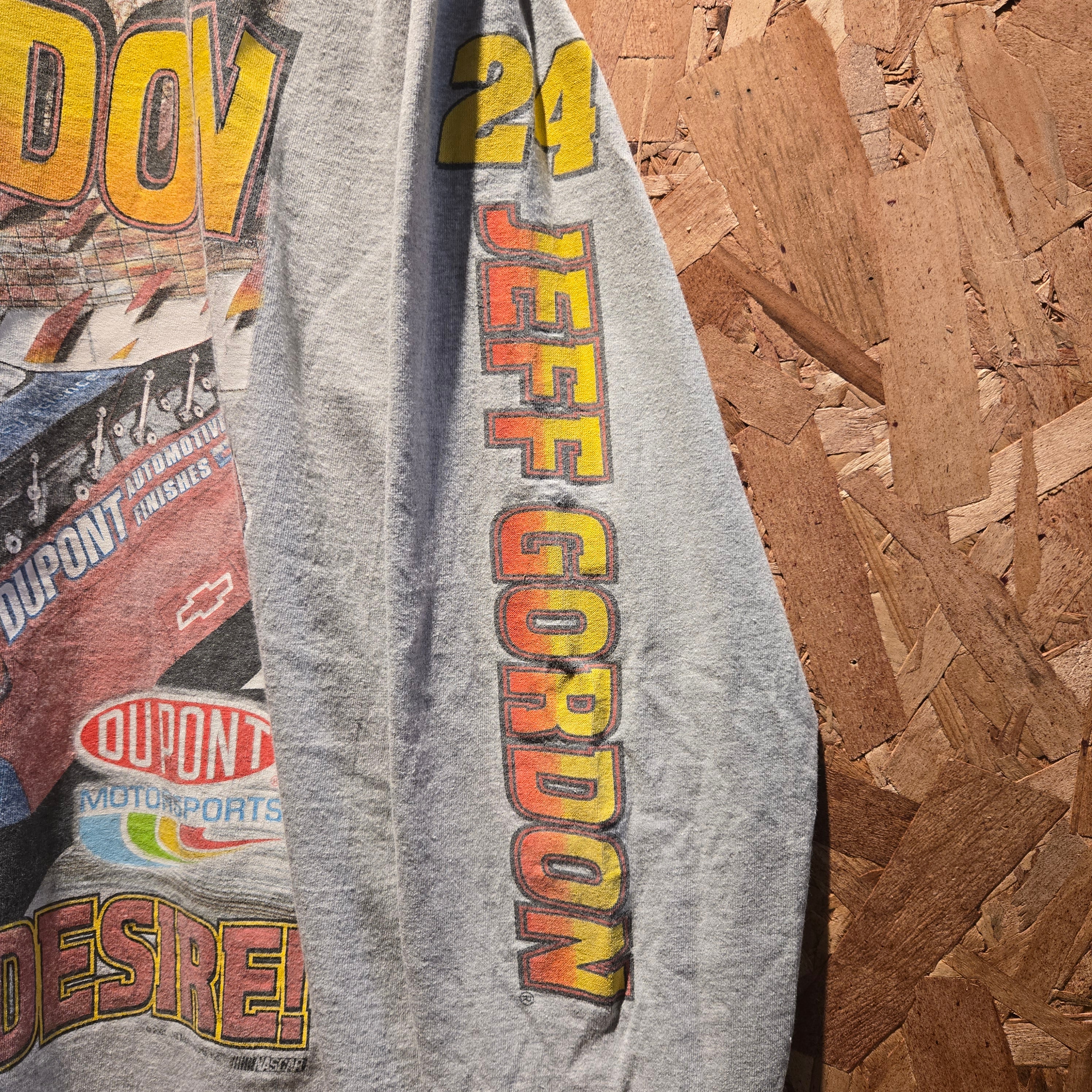 VTG 2001 Jeff Gordon Long Sleeve Graphic Competitors View T-Shirt: XL