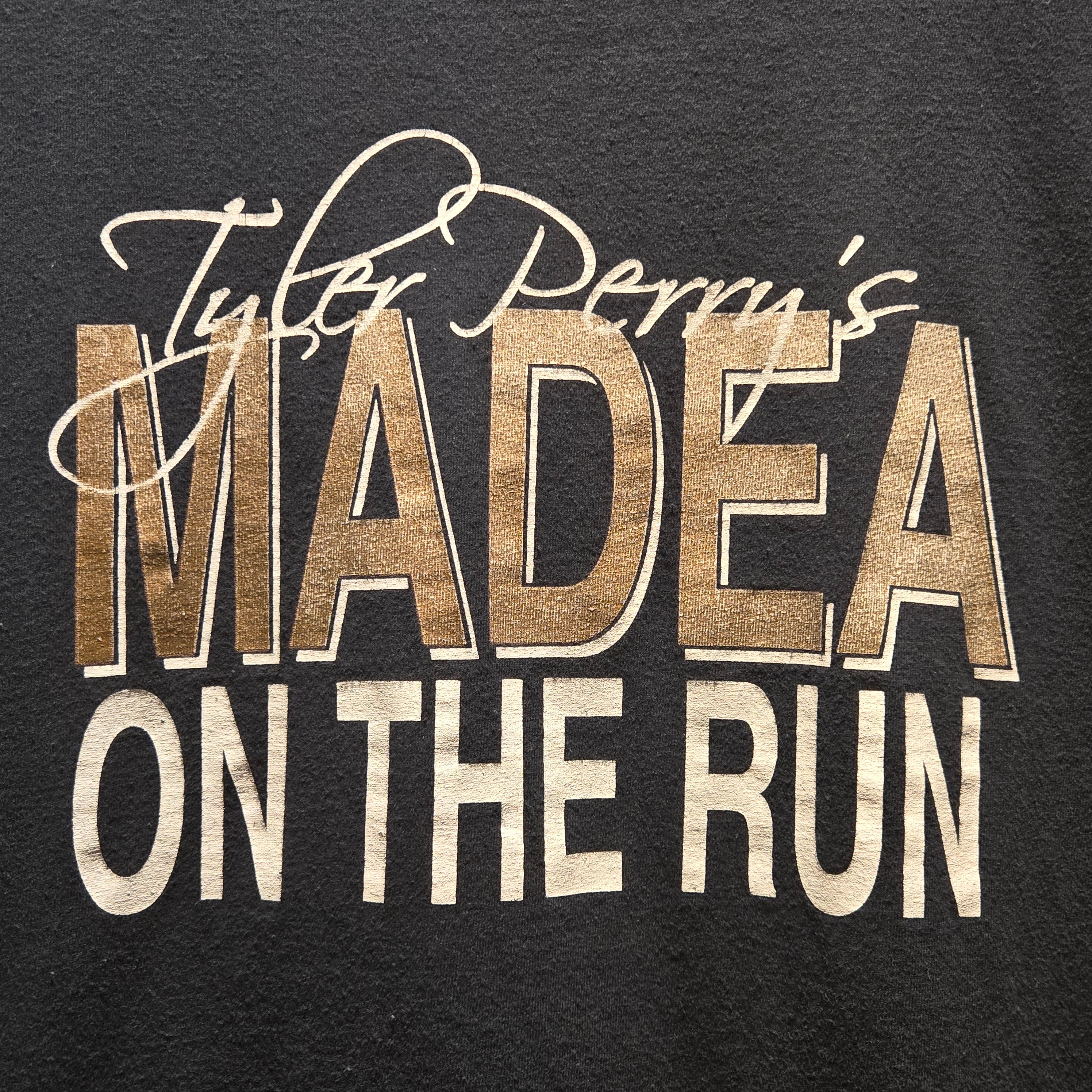 Tyler Perry's Madea On The Run "Again" Black T-Shirt: L