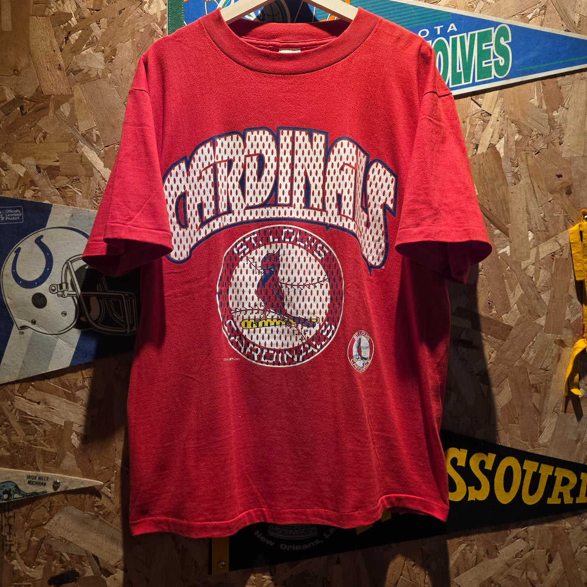 VTG 1997 St. Louis Cardinals Basball MLB Red T-Shirt: Large