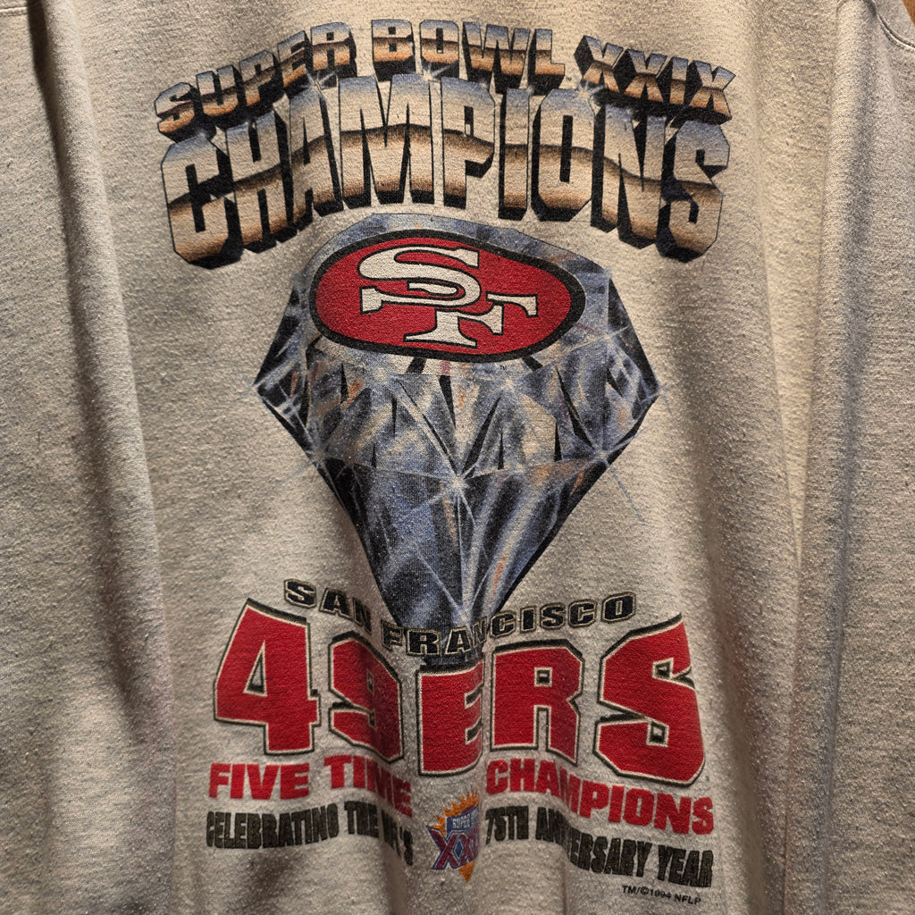 VTG 1994 Starter San Francisco 49ers Super Bowl Sweatshirt: XL