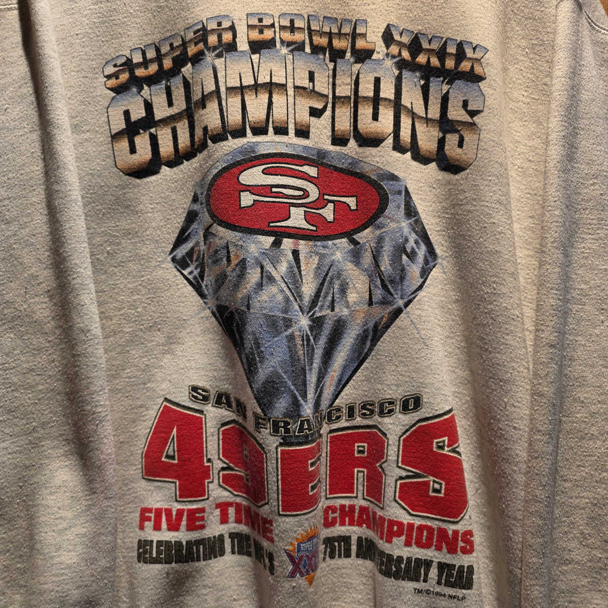 VTG 1994 Starter San Francisco 49ers Super Bowl Sweatshirt: XL