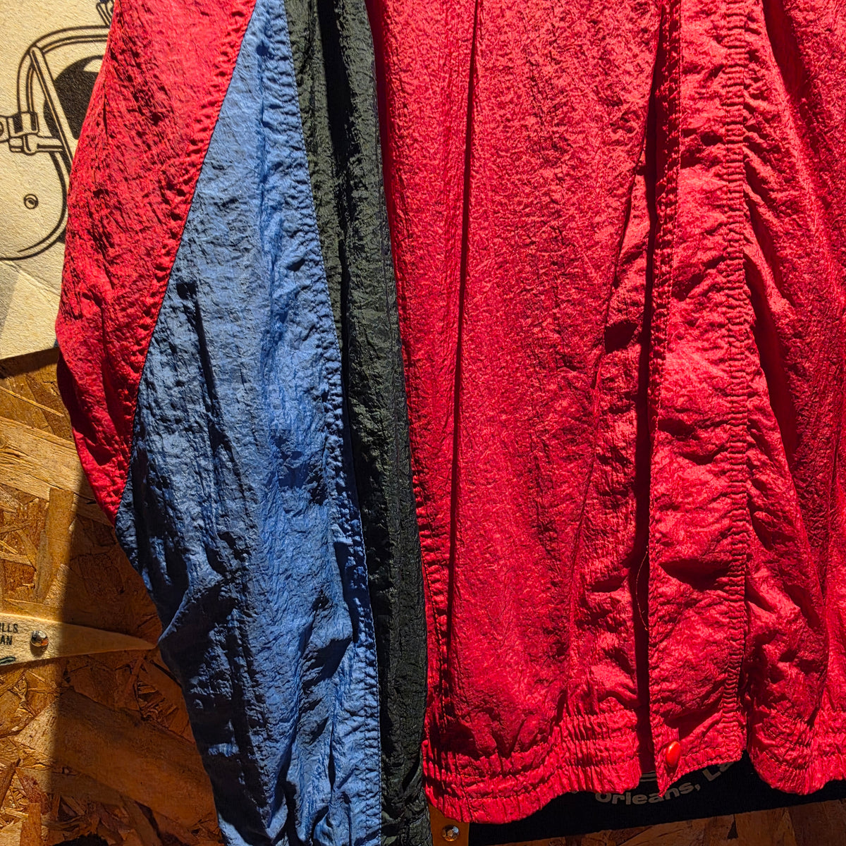 VTG Nike Windbreaker Jacket Burgundy & Blue: XL