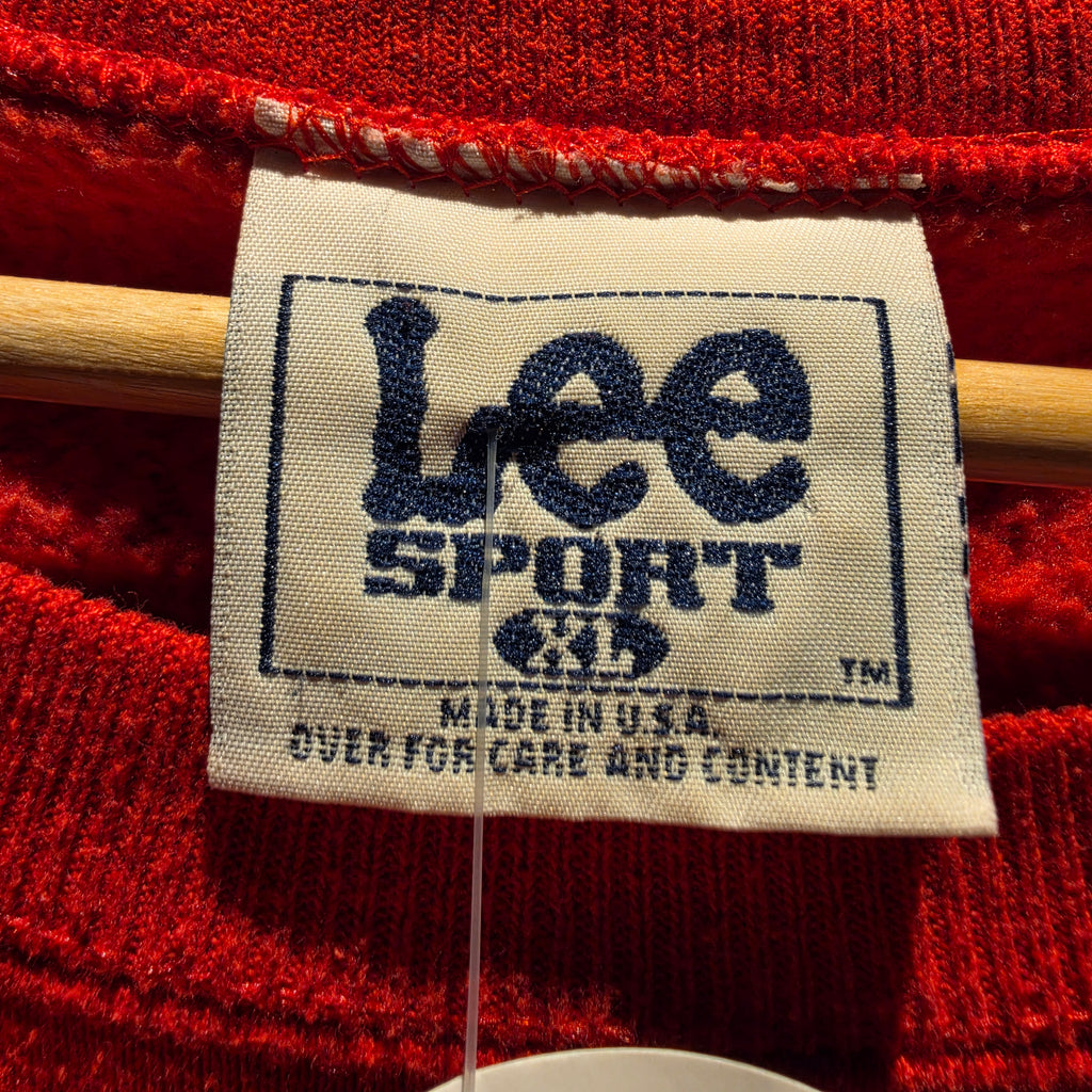 VTG Lee Sport Indiana University Hoosiers Red Crewneck: XL