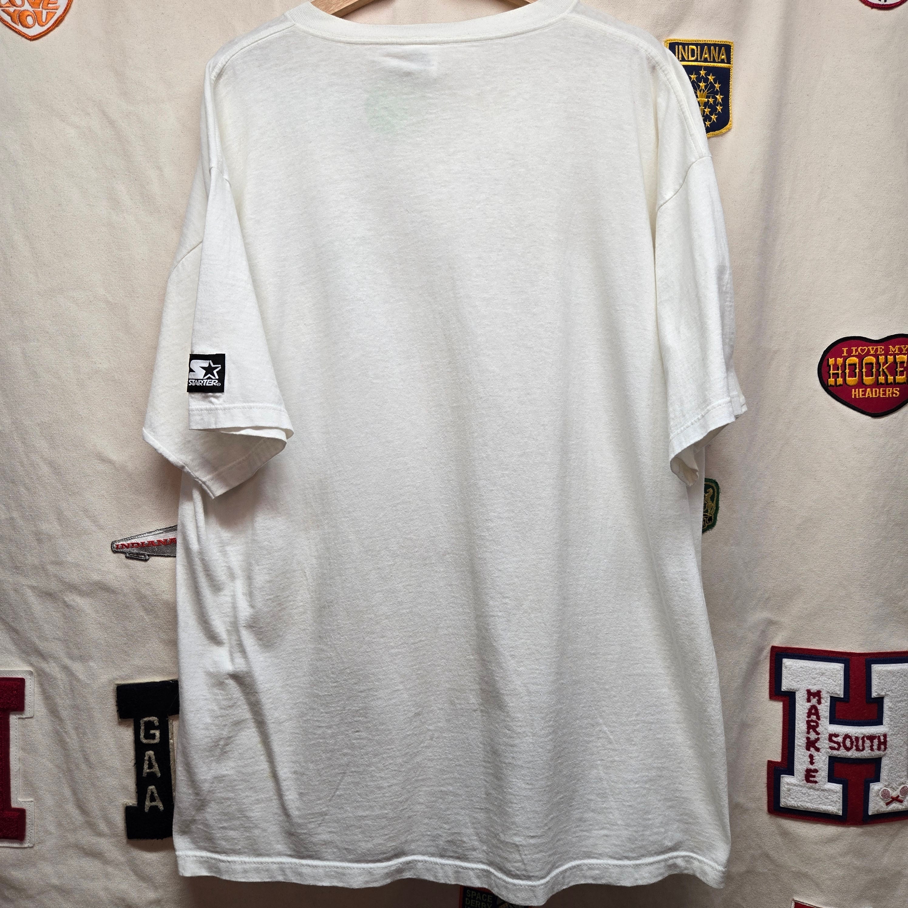 VTG Starter Chicago Bulls Repeat 3-Peat Graphic T-Shirt: XL