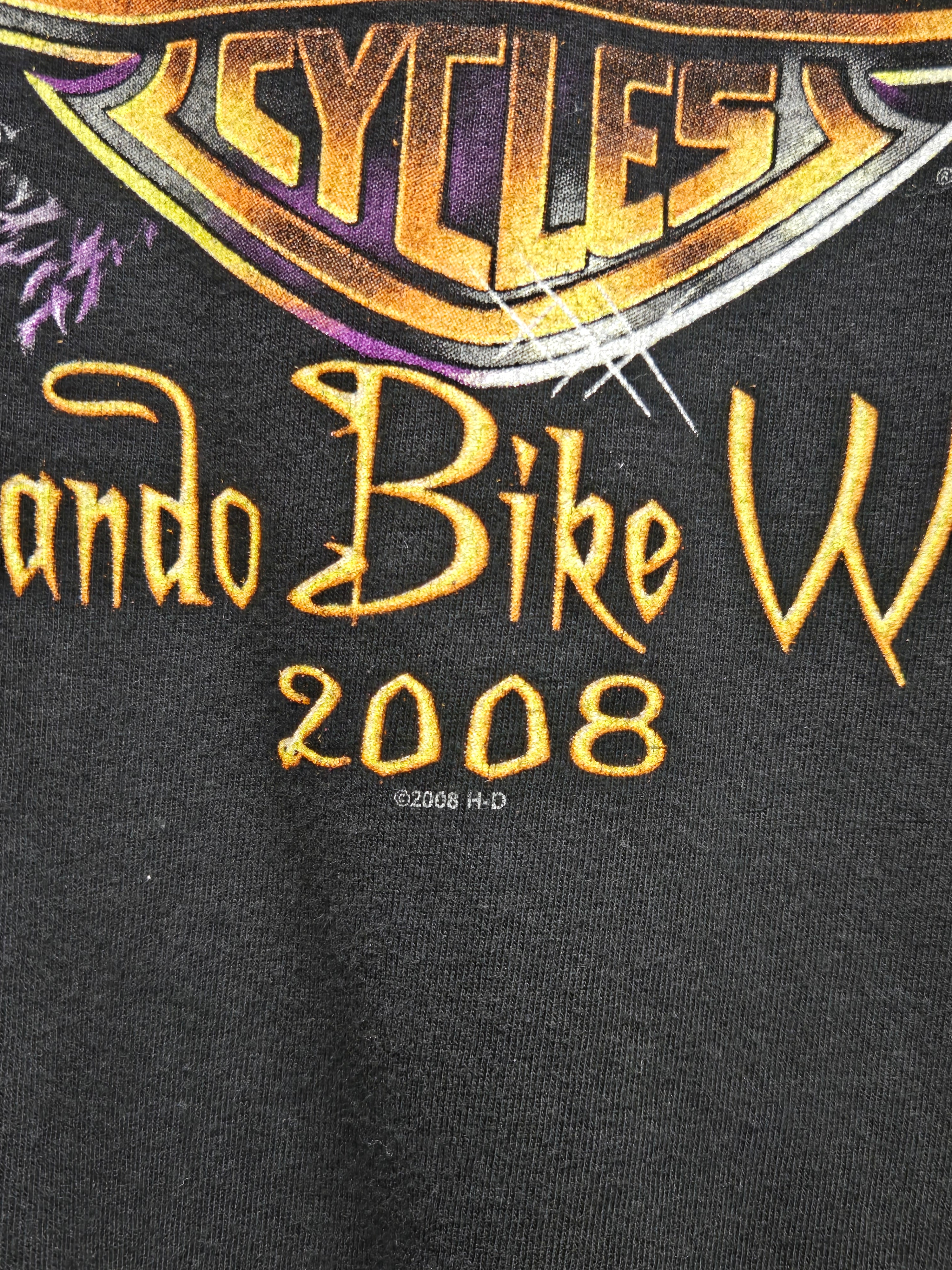 2008 Harley Davidson Bike Week Orlando Florida Egale Black: XL