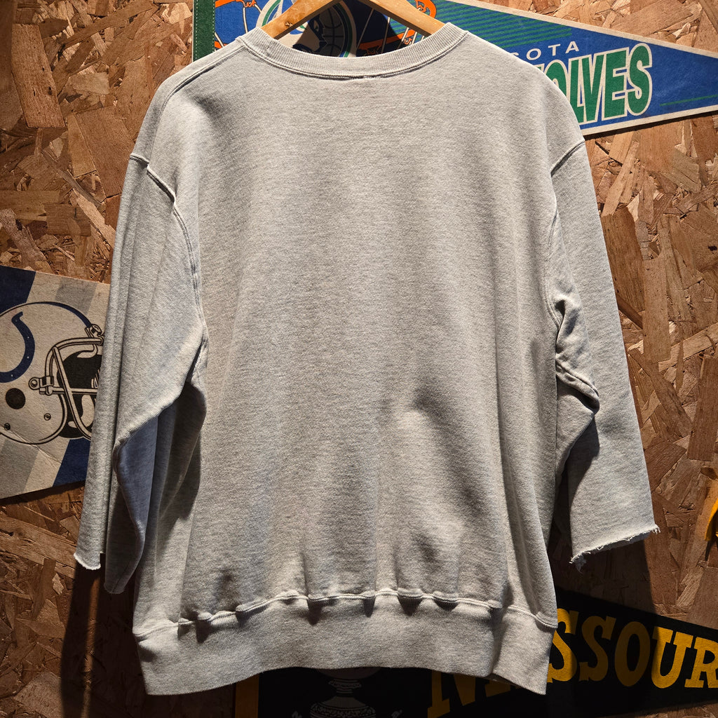 VTG 1994 Seattle Seahawks Gray Sweatshirt Cut Sleeves Long Sleeves: XL