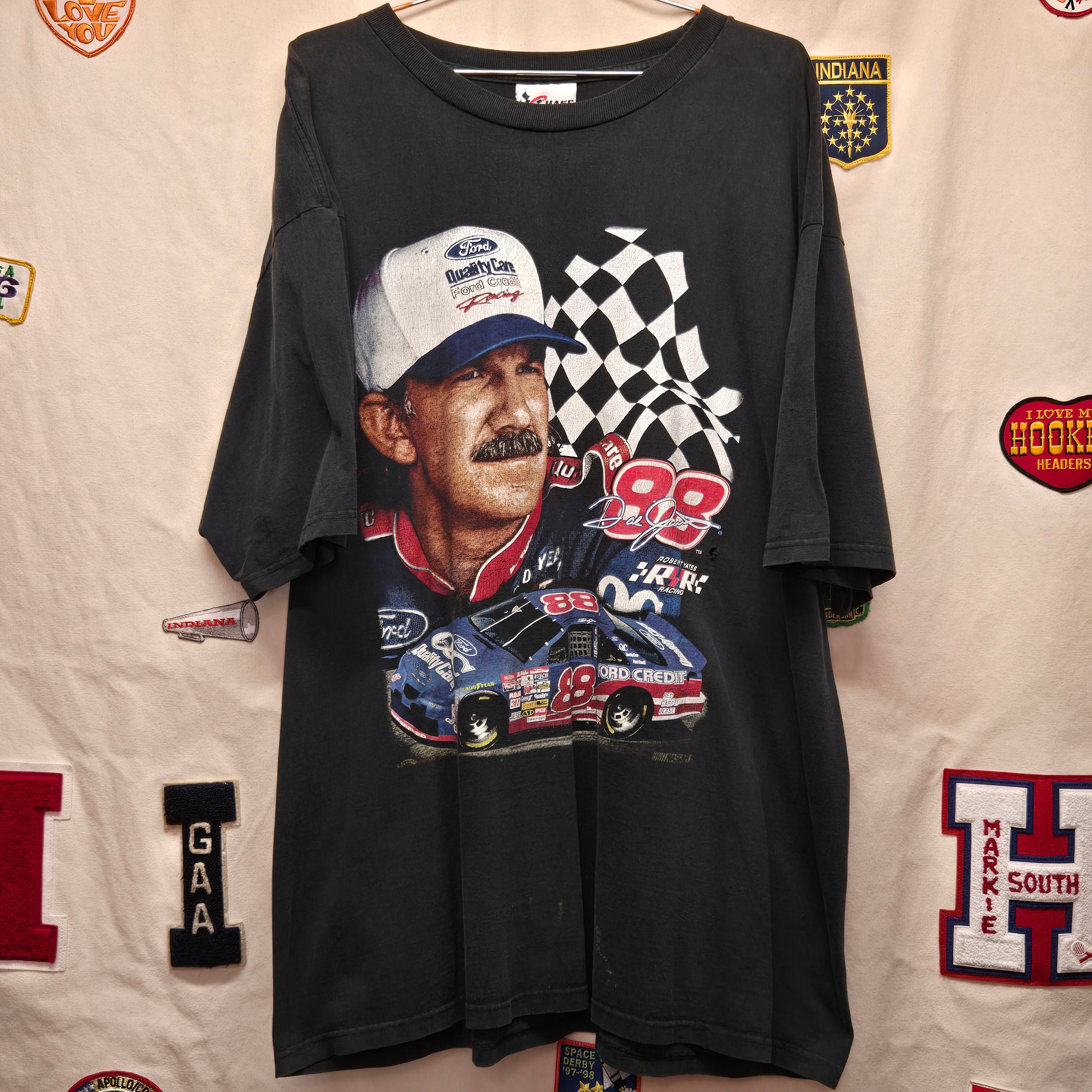 VTG Dale Jarrett #88 Black T-Shirt: 2XL