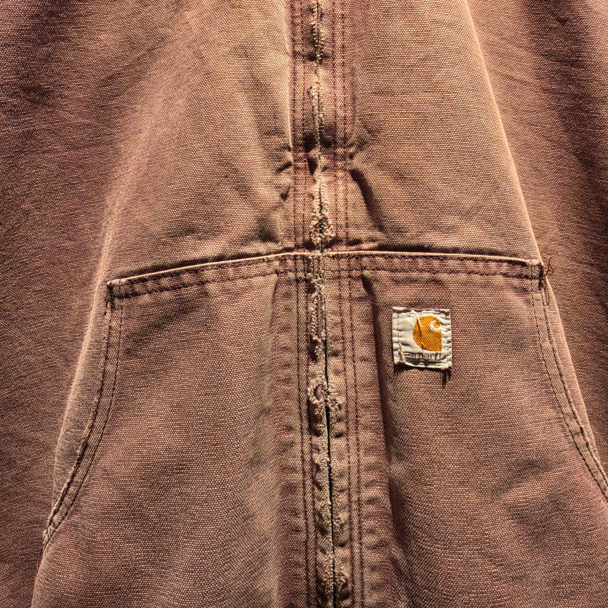 Carhartt WJ130 DPM Active Jacket Womens Purple Canvas Quilted Hooded Coat: XXL