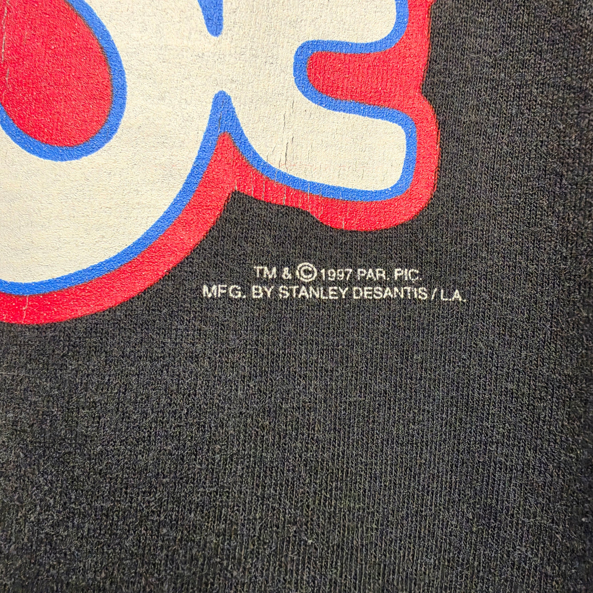 VTG 1997 Stanley DeSantis Grease Black RingerGraphic T-Shirt: XL