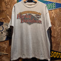 VTG 1993 Harley Davidson Single Stitch Grey Villa Park Illinois T-shirt: XL