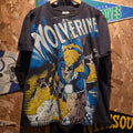 VTG 90's Wild Oats Wolverine Double Sided Graphic T-Shirt: Large